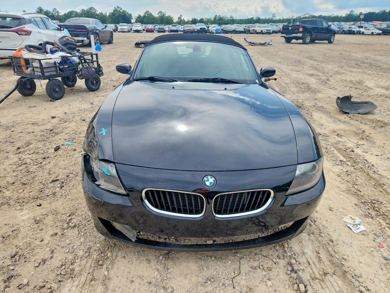 2006 Bmw Z4 3.0 Черный vin: 4USBU335X6LW69433