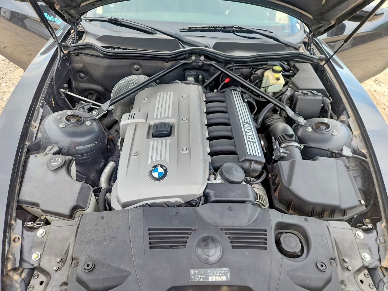 2006 Bmw Z4 3.0 Черный vin: 4USBU335X6LW69433