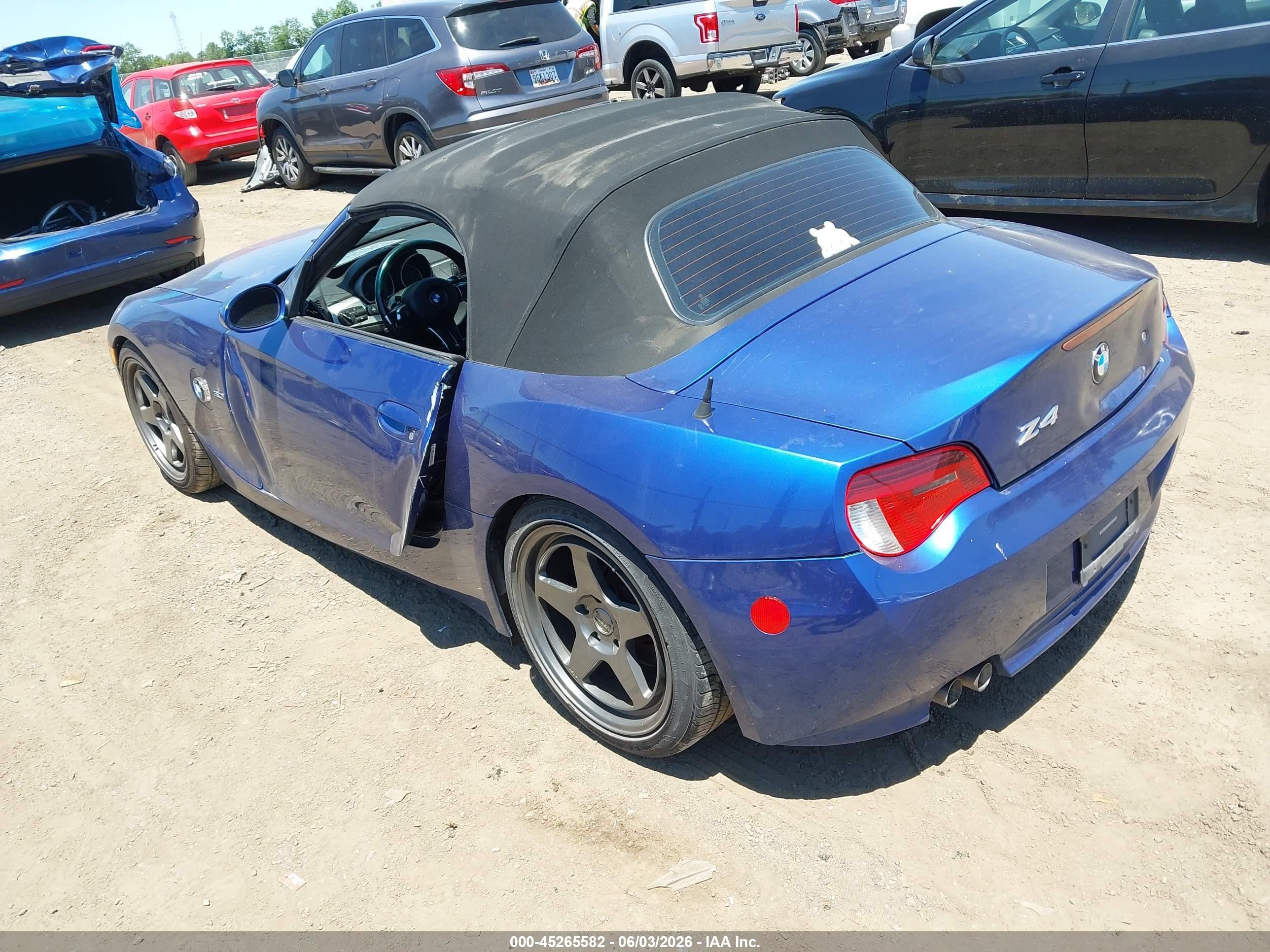2007 Bmw Z4 3.0i Navy vin: 4USBU335X7LW71233