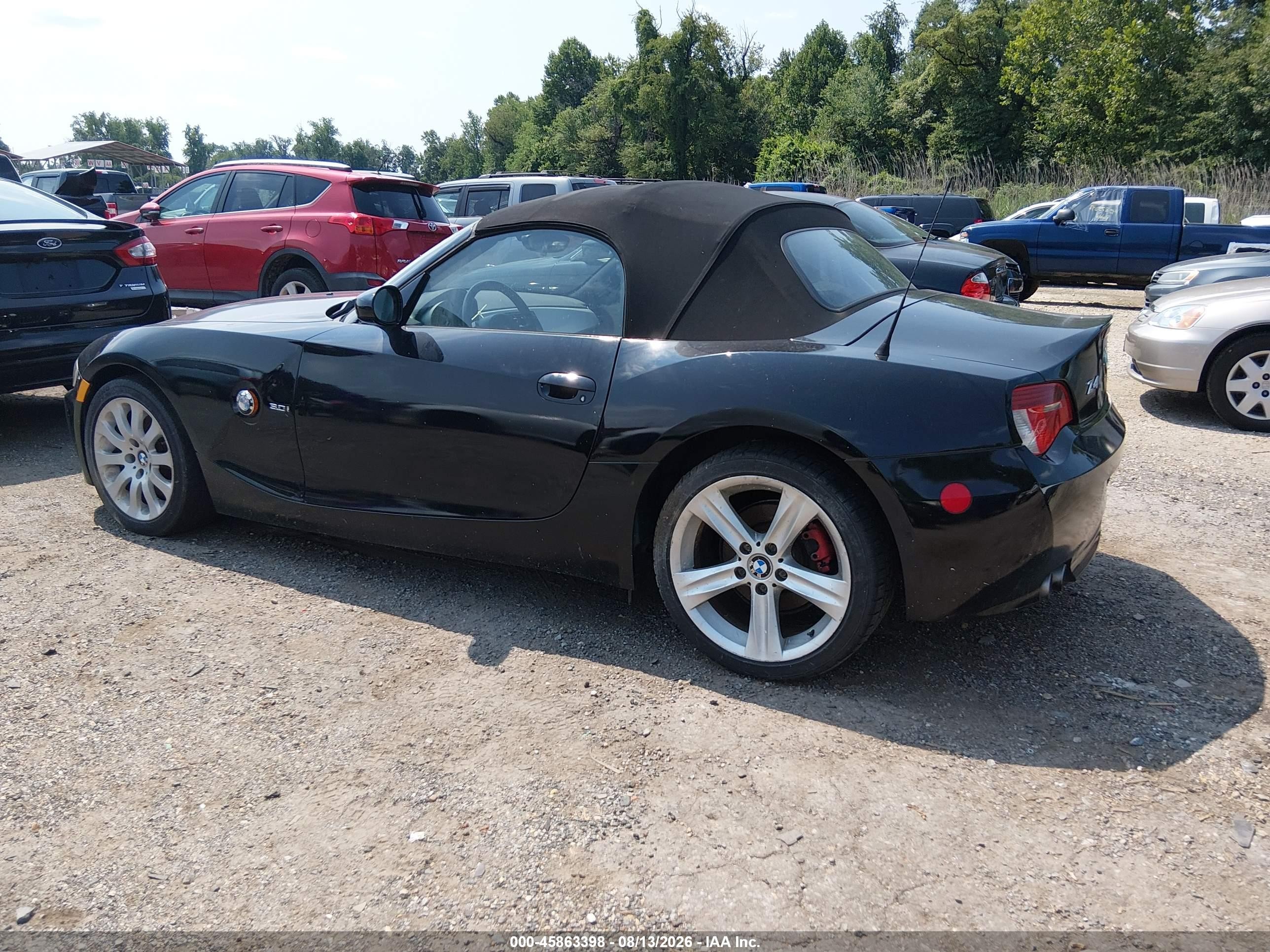 2007 Bmw Z4 3.0si Черный vin: 4USBU53507LX03621
