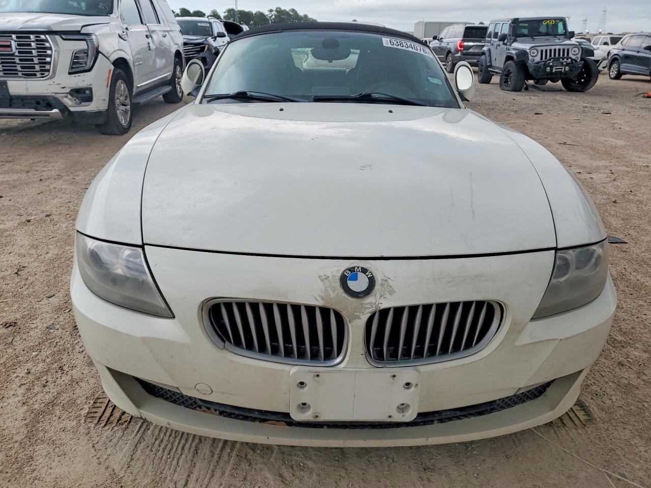 2007 Bmw Z4 3.0si White vin: 4USBU53507LX03683