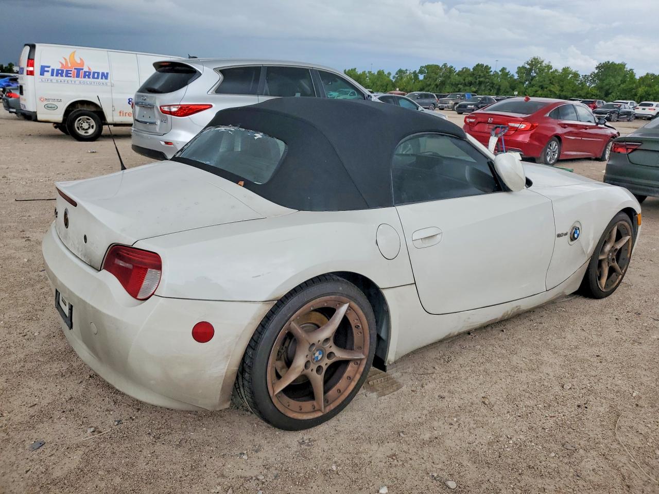 2007 Bmw Z4 3.0si White vin: 4USBU53507LX03683