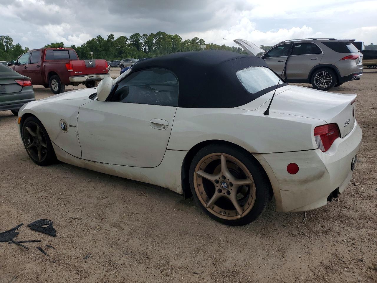 2007 Bmw Z4 3.0si White vin: 4USBU53507LX03683
