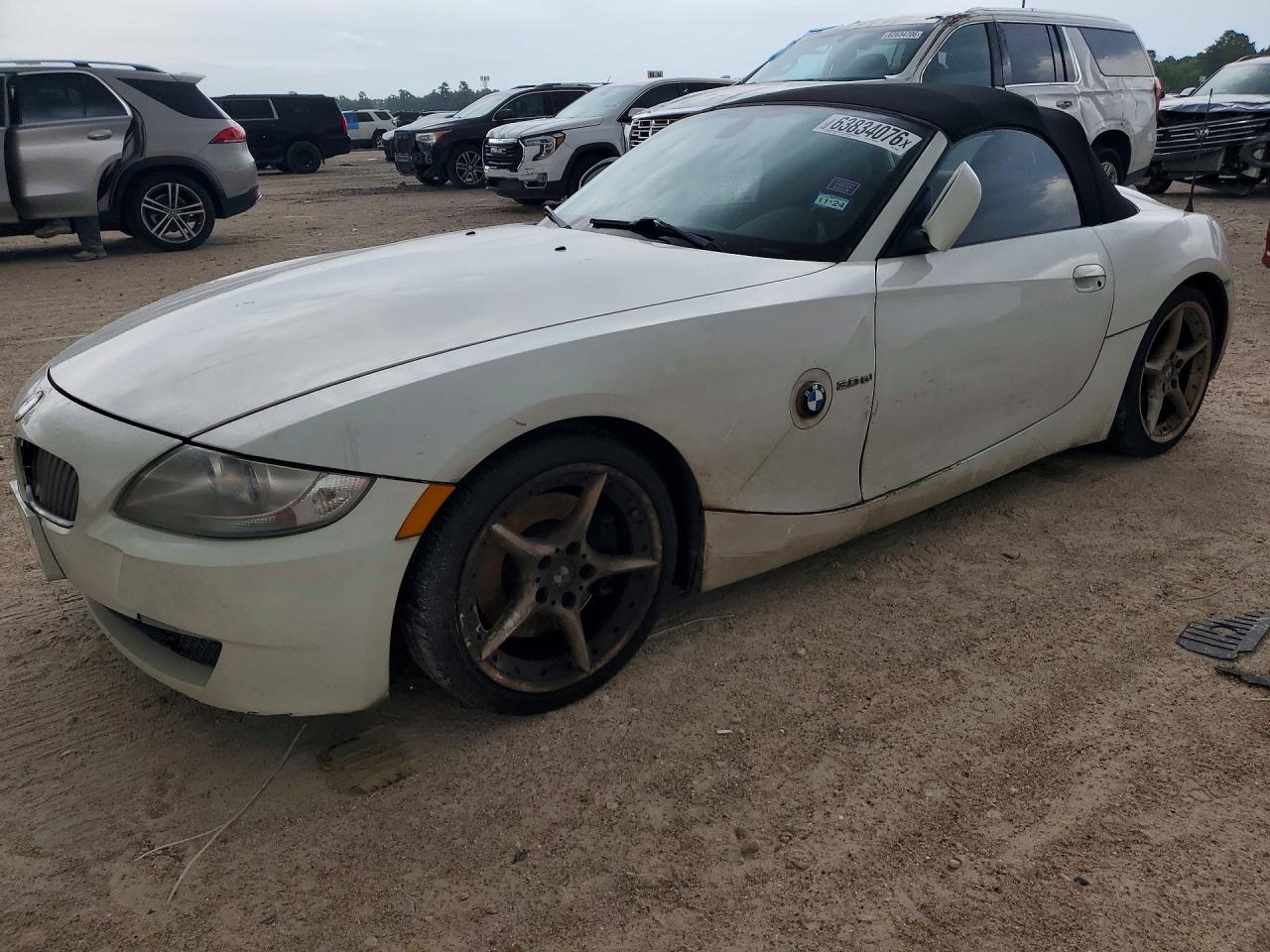 2007 Bmw Z4 3.0si White vin: 4USBU53507LX03683