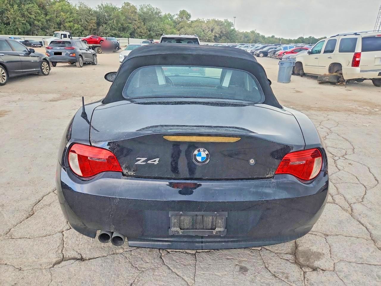 2008 Bmw Z4 3.0si Black vin: 4USBU53508LX03894