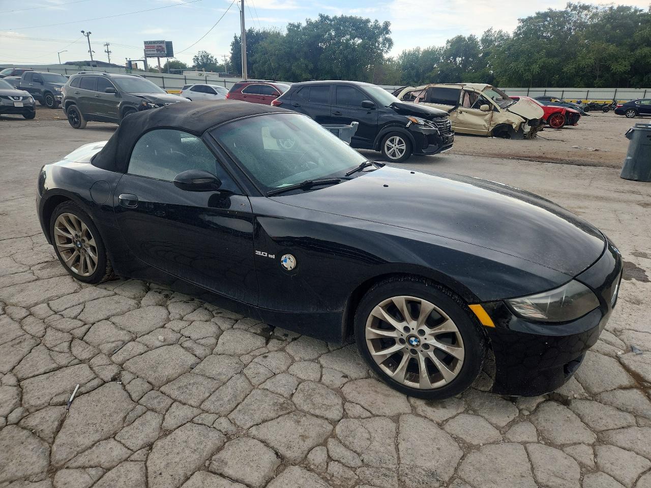 2008 Bmw Z4 3.0si Black vin: 4USBU53508LX03894