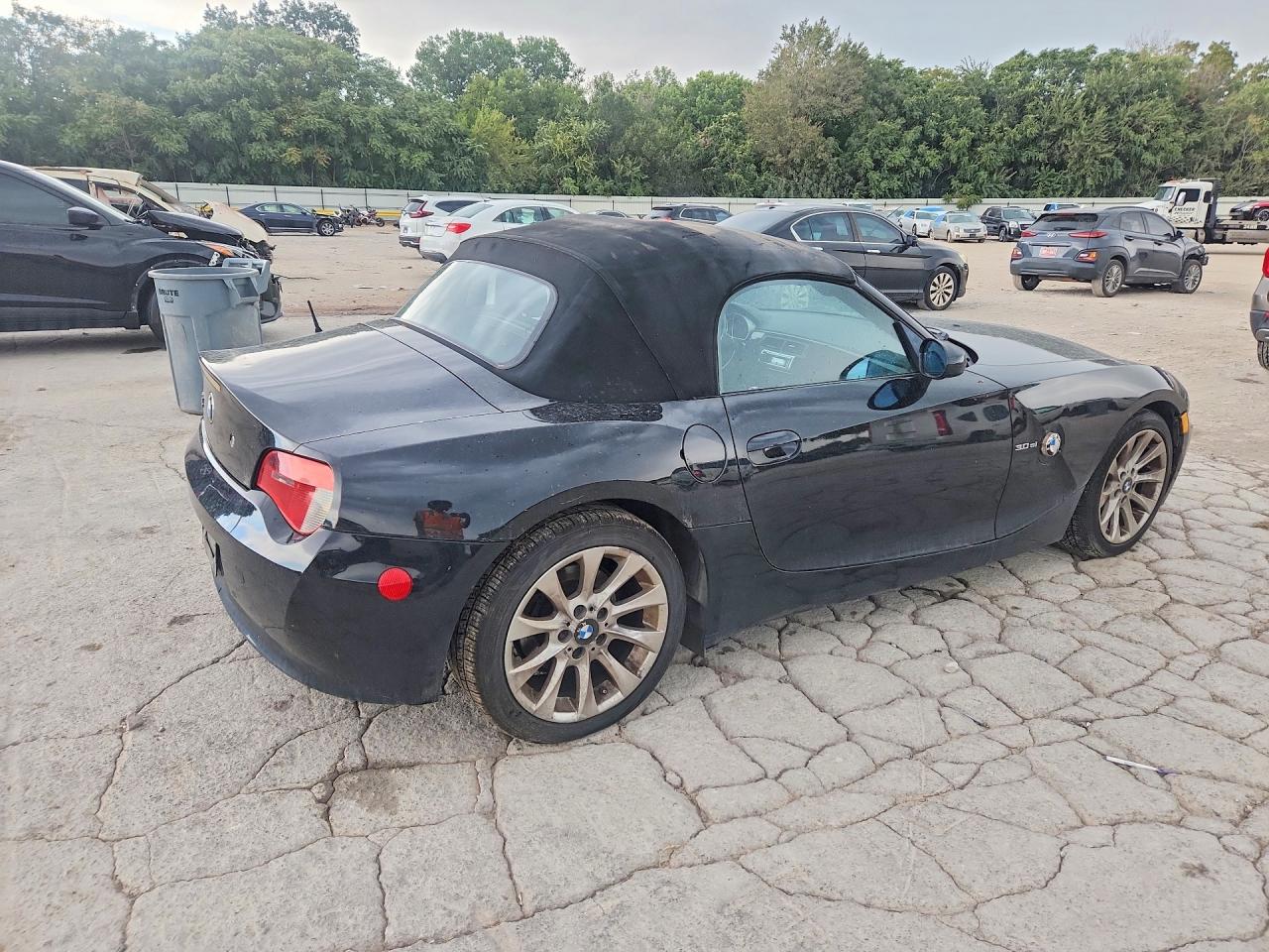 2008 Bmw Z4 3.0si Black vin: 4USBU53508LX03894