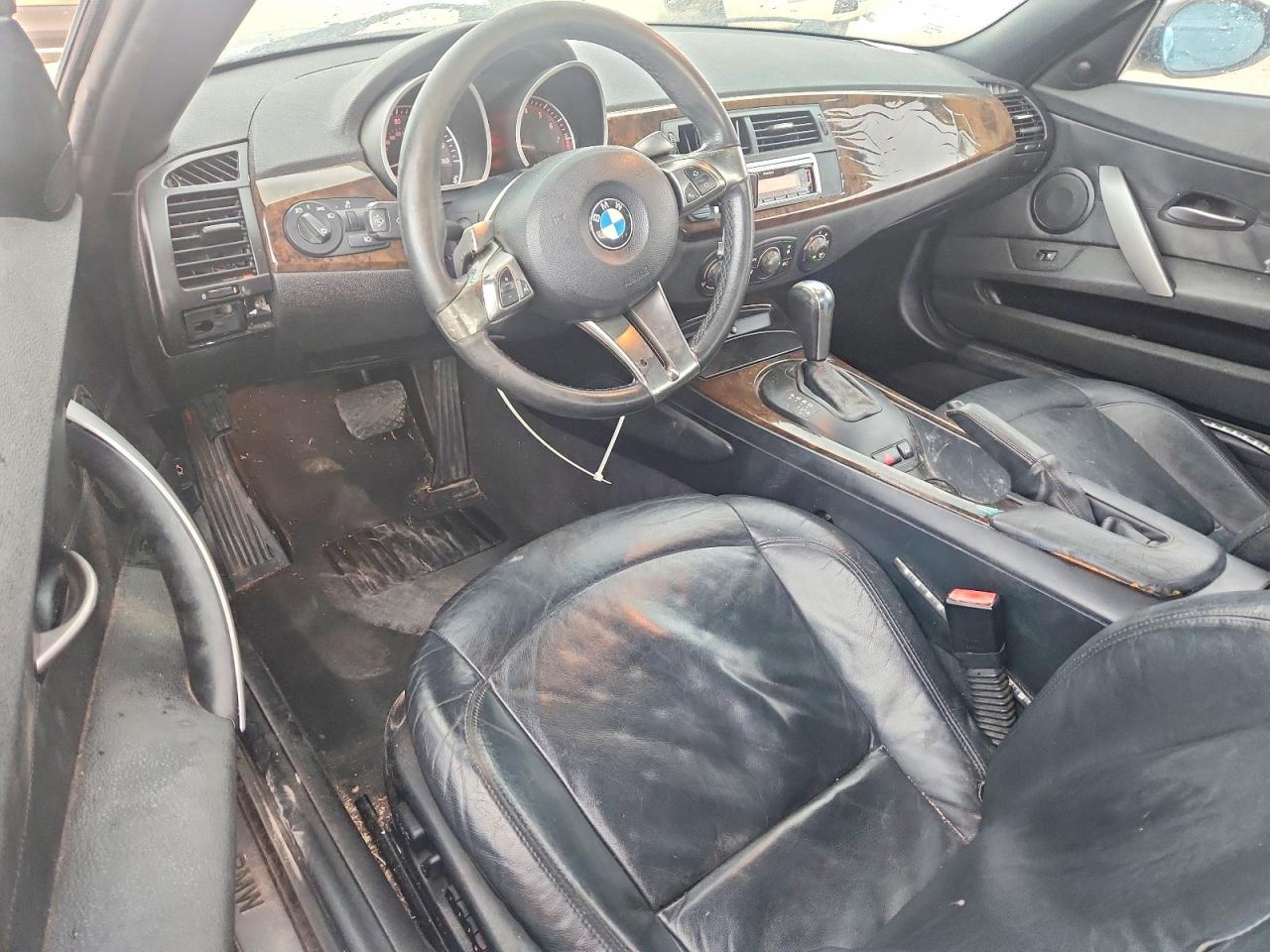 2008 Bmw Z4 3.0si Black vin: 4USBU53508LX03894