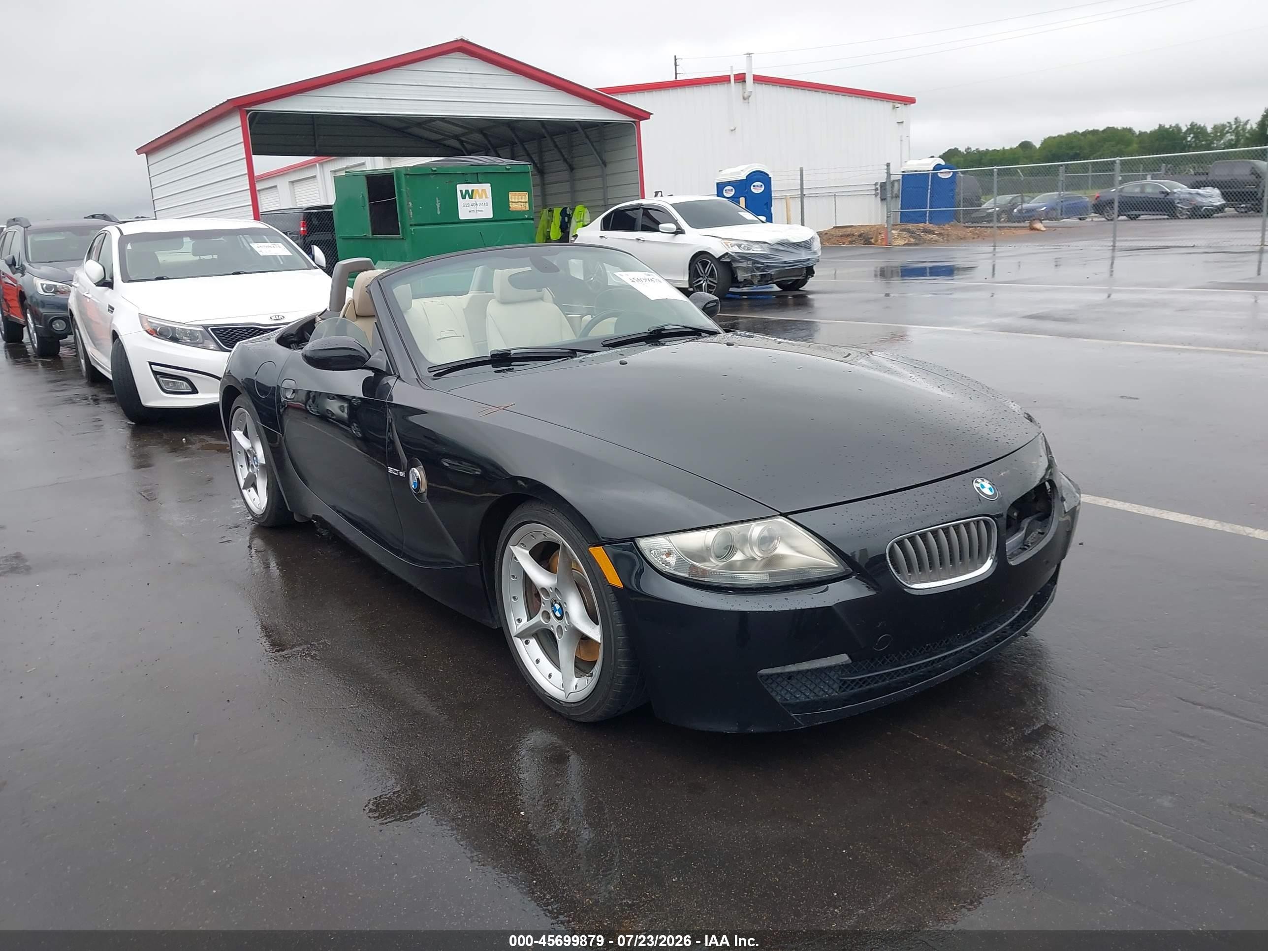 2006 Bmw Z4 3.0si Black vin: 4USBU53516LX00922