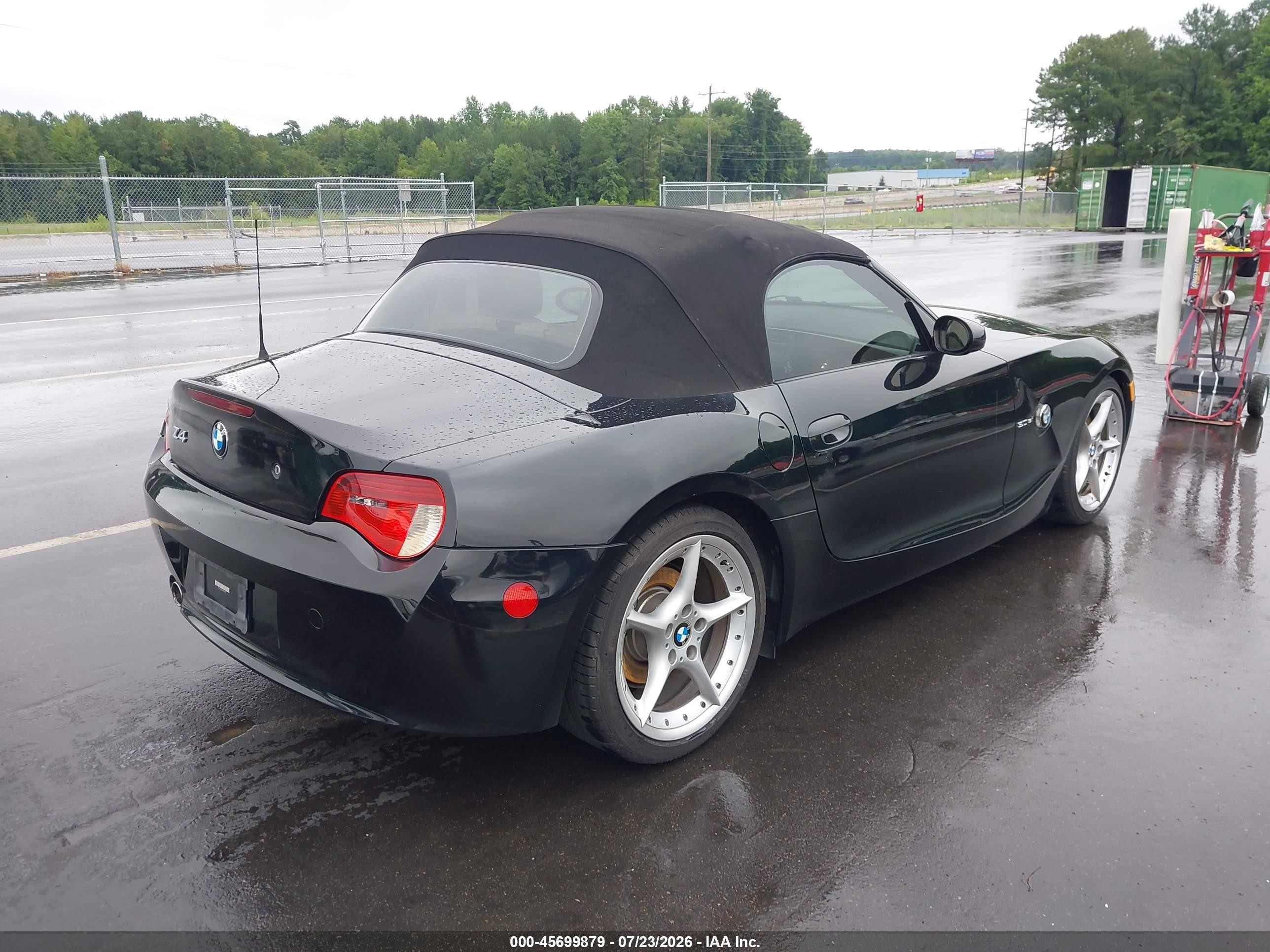 2006 Bmw Z4 3.0si Black vin: 4USBU53516LX00922
