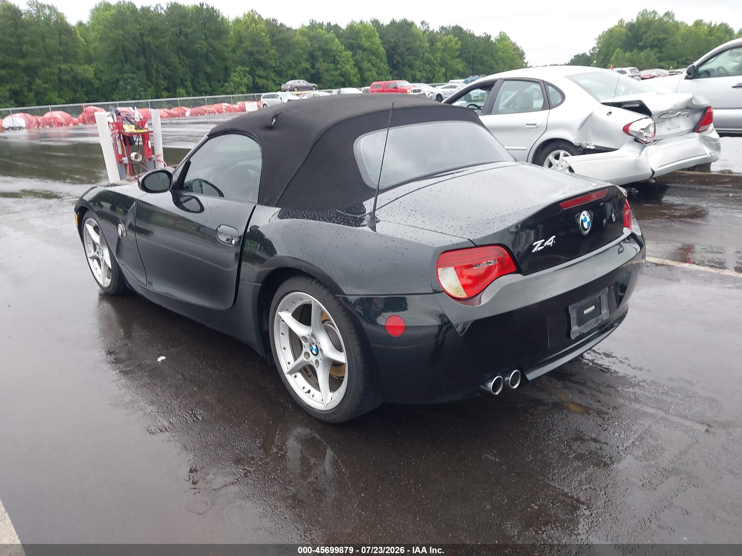2006 Bmw Z4 3.0si Black vin: 4USBU53516LX00922