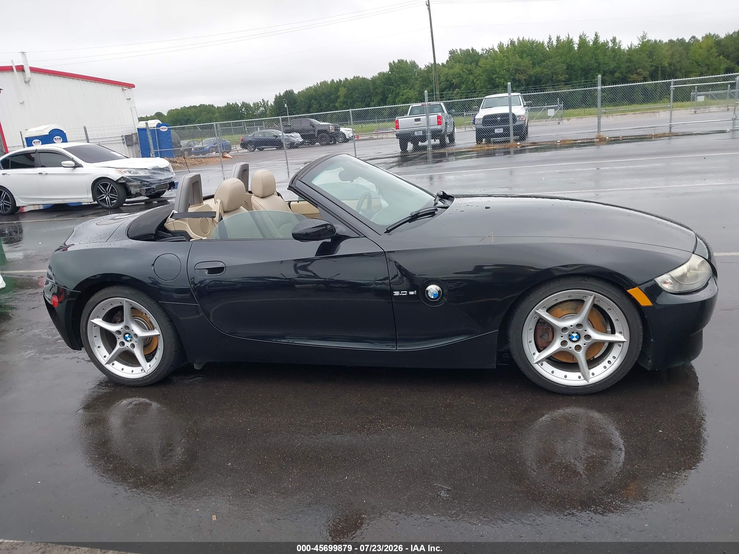 2006 Bmw Z4 3.0si Black vin: 4USBU53516LX00922