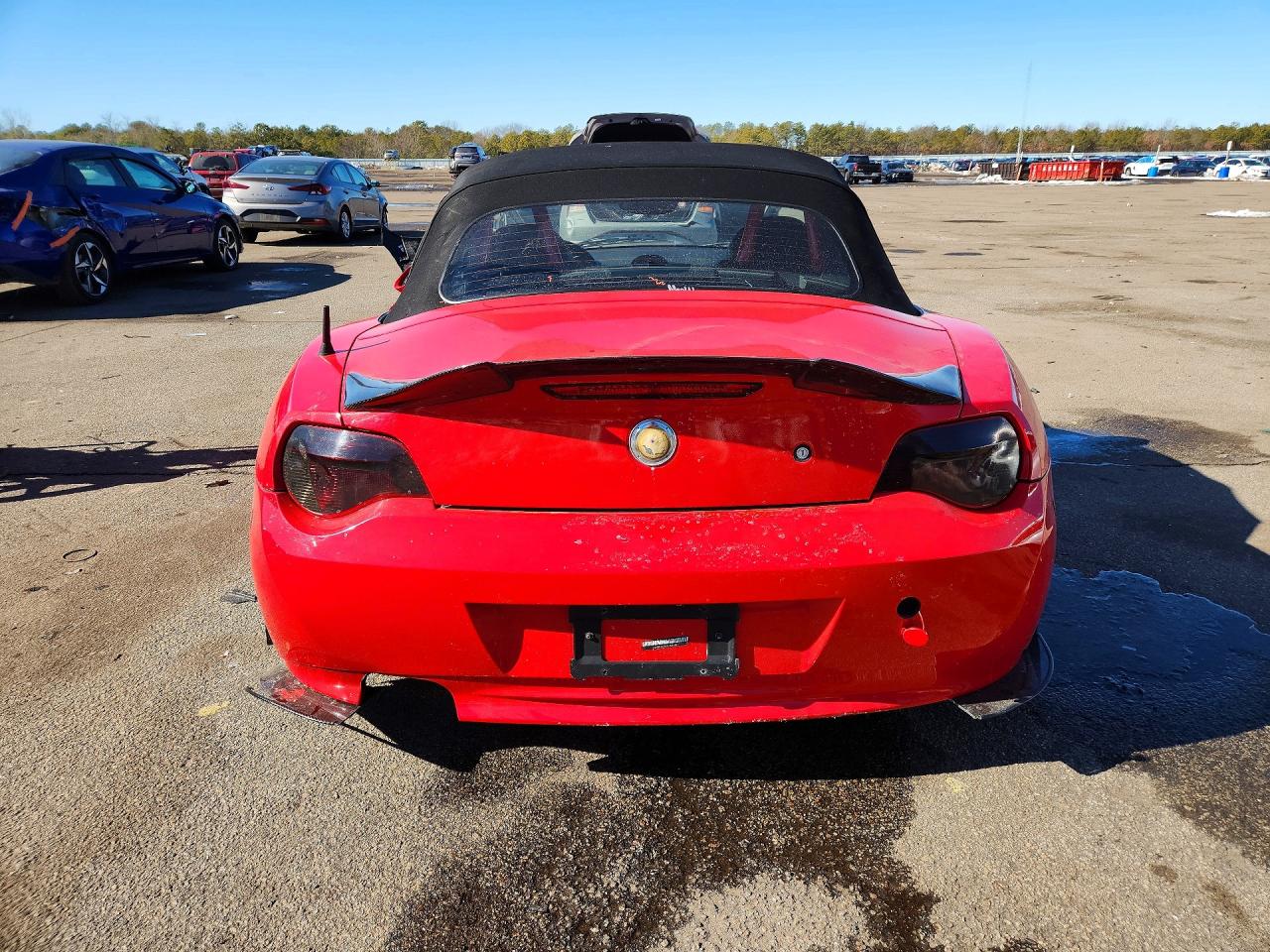 2007 Bmw Z4 3.0si Красный vin: 4USBU53517LW93147
