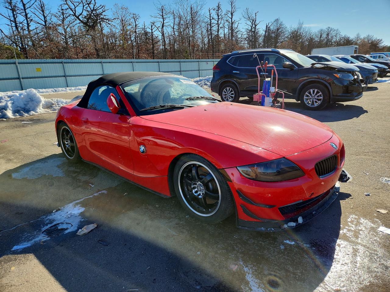 2007 Bmw Z4 3.0si Красный vin: 4USBU53517LW93147