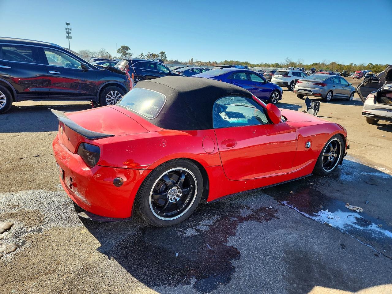 2007 Bmw Z4 3.0si Красный vin: 4USBU53517LW93147