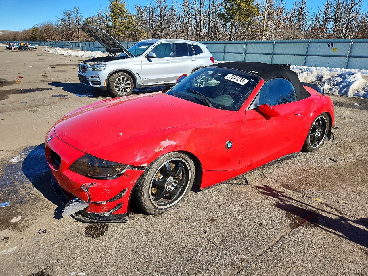 2007 Bmw Z4 3.0si Красный vin: 4USBU53517LW93147
