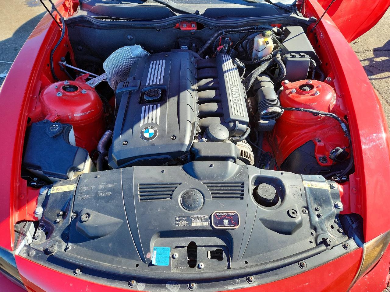 2007 Bmw Z4 3.0si Красный vin: 4USBU53517LW93147