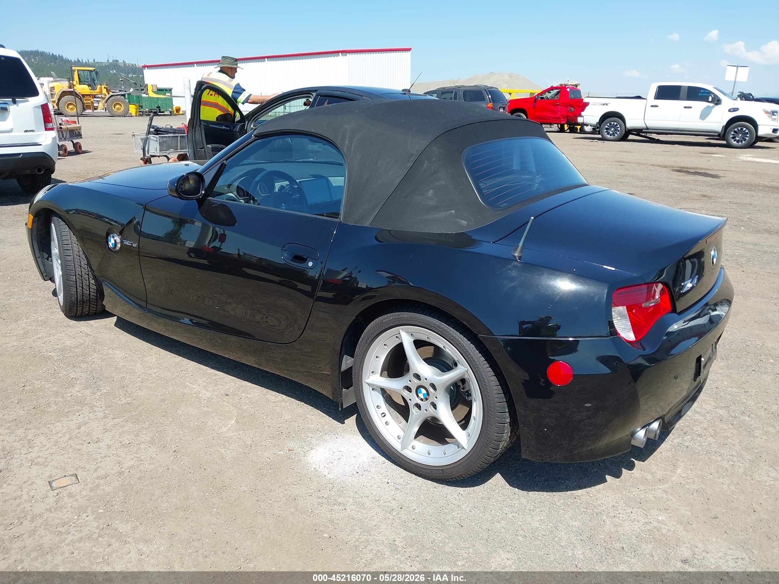 2008 Bmw Z4 3.0si Black vin: 4USBU53518LX03998