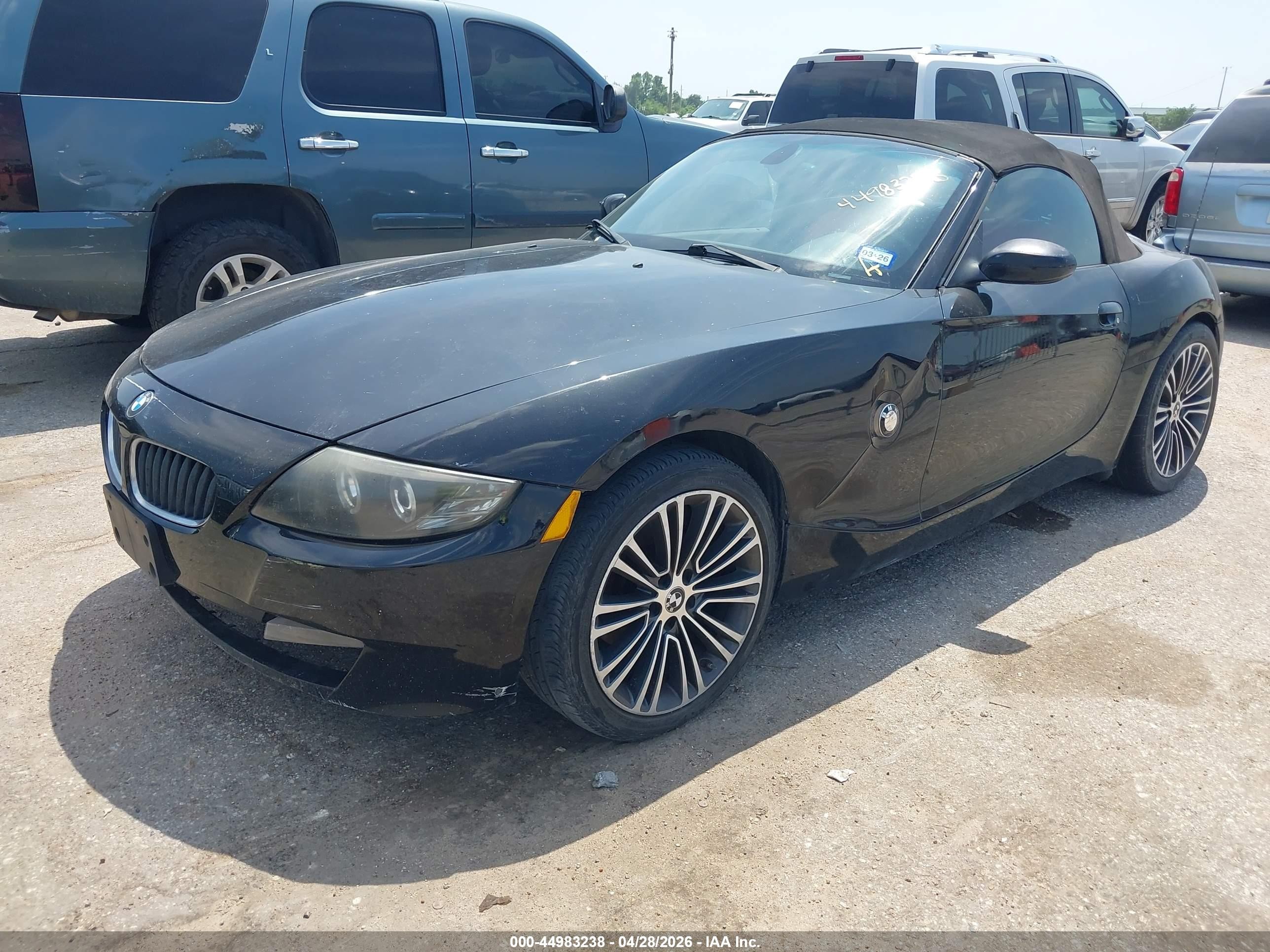 2006 Bmw Z4 3.0si Black vin: 4USBU53526LX00945