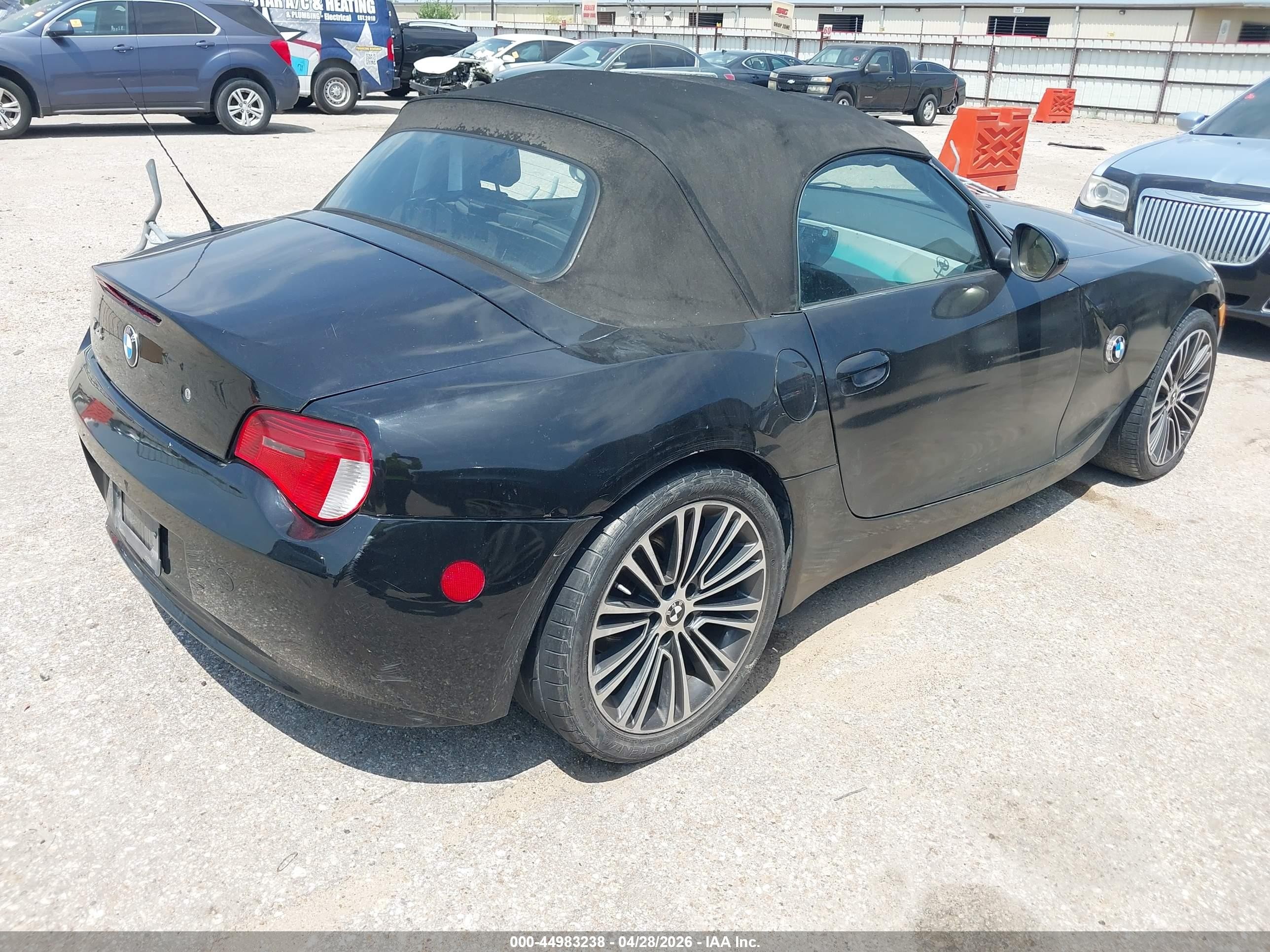 2006 Bmw Z4 3.0si Black vin: 4USBU53526LX00945