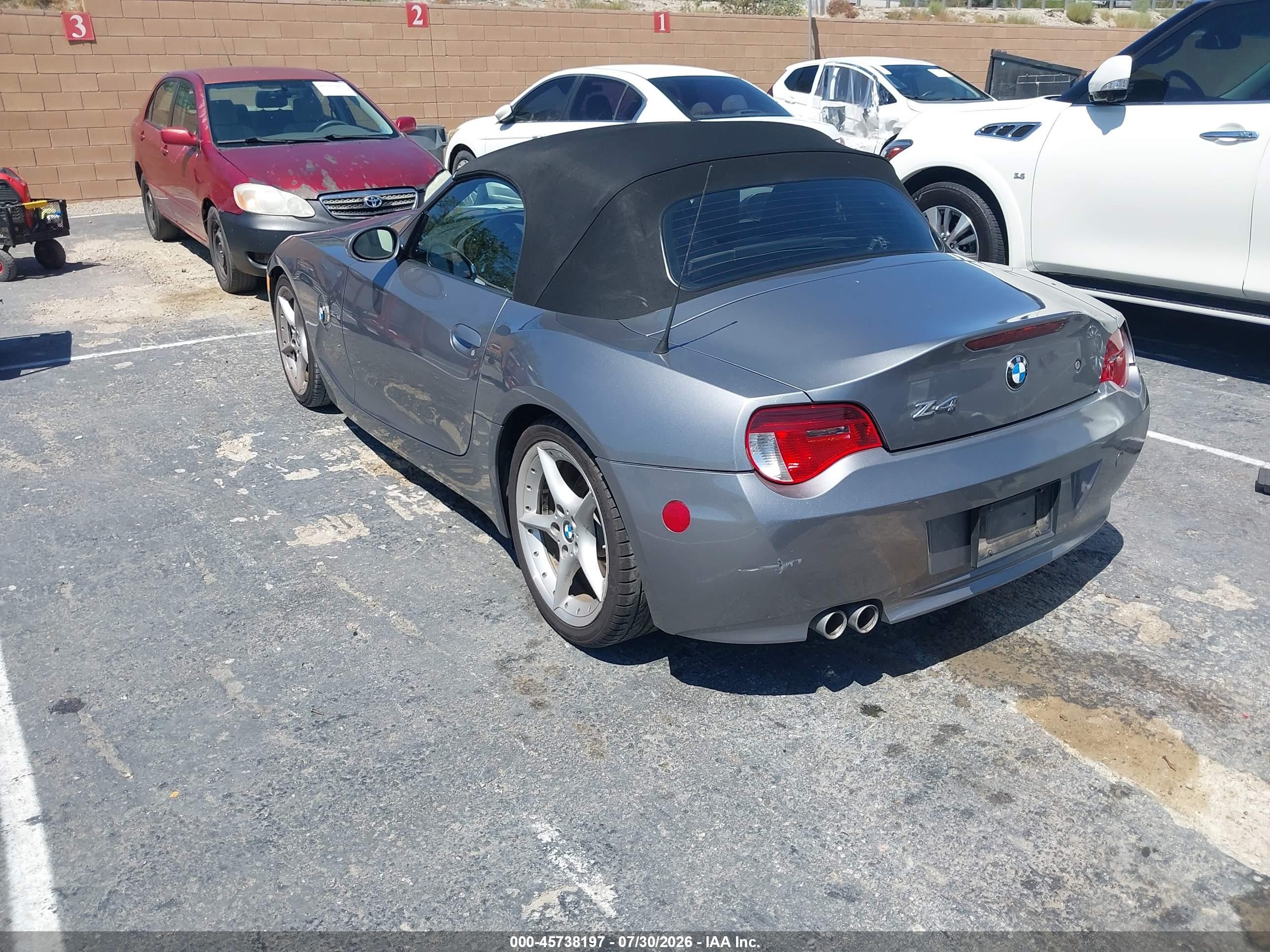 2008 Bmw Z4 3.0si Gray vin: 4USBU53528LX04285