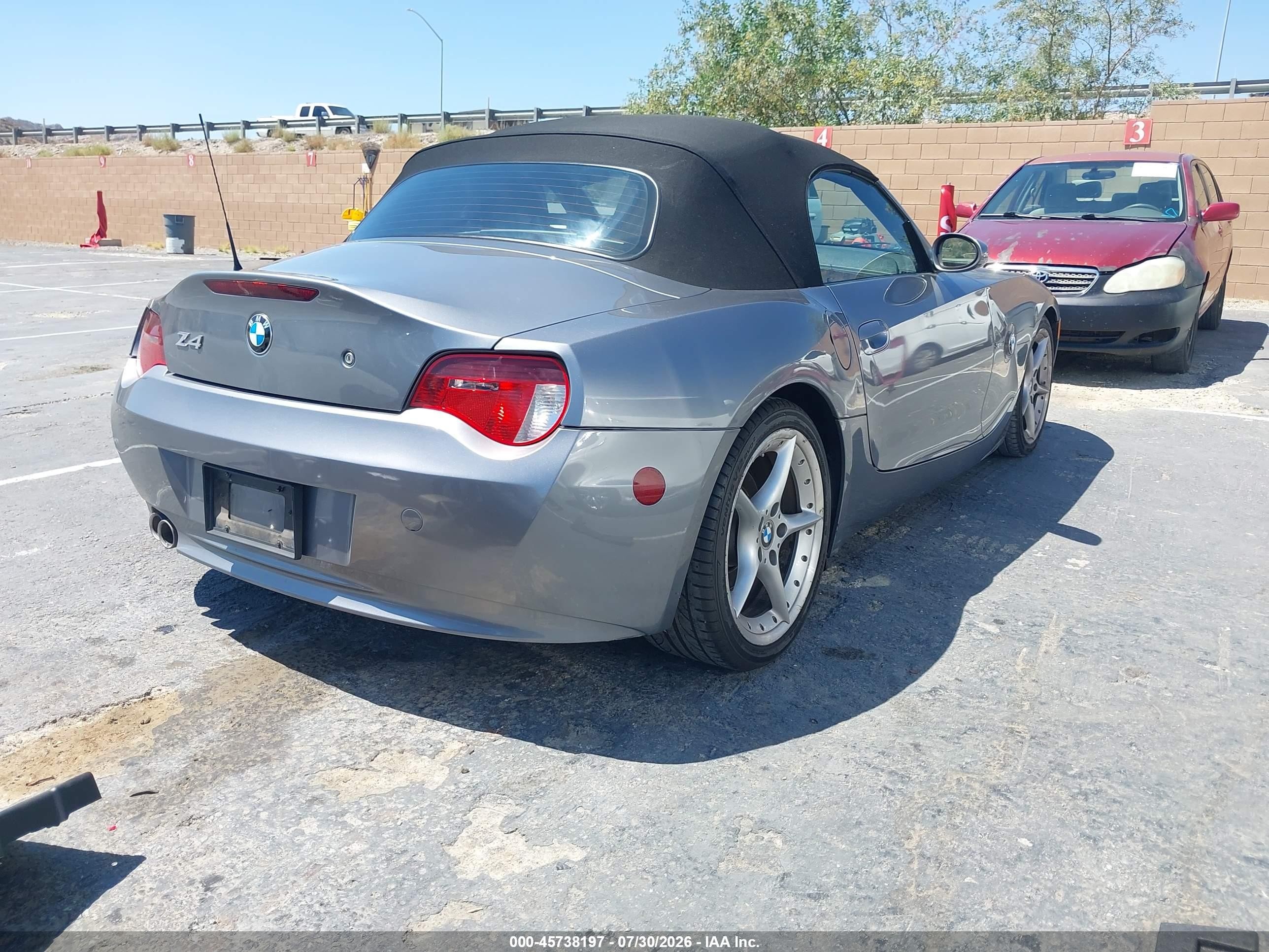 2008 Bmw Z4 3.0si Gray vin: 4USBU53528LX04285