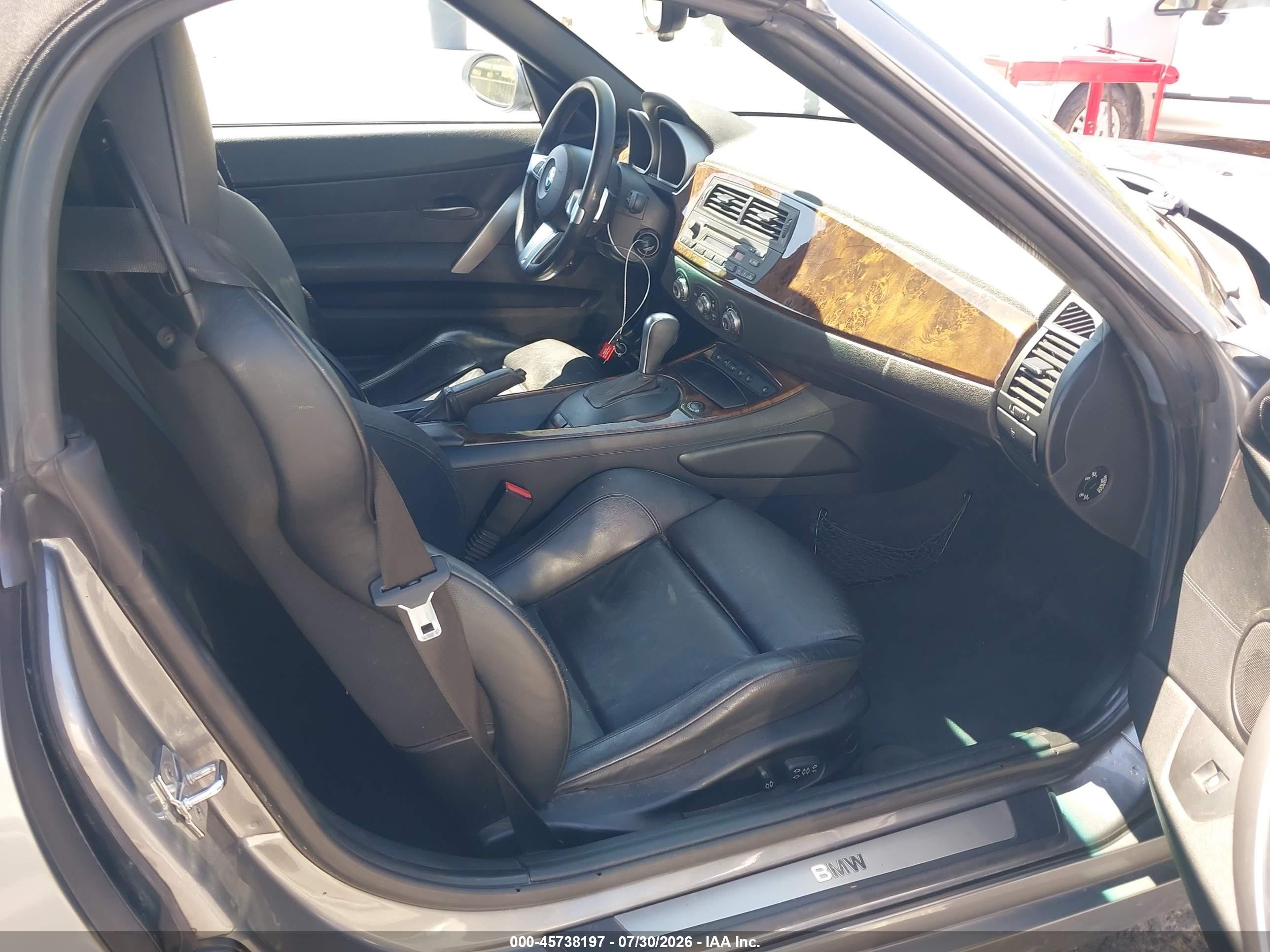 2008 Bmw Z4 3.0si Gray vin: 4USBU53528LX04285