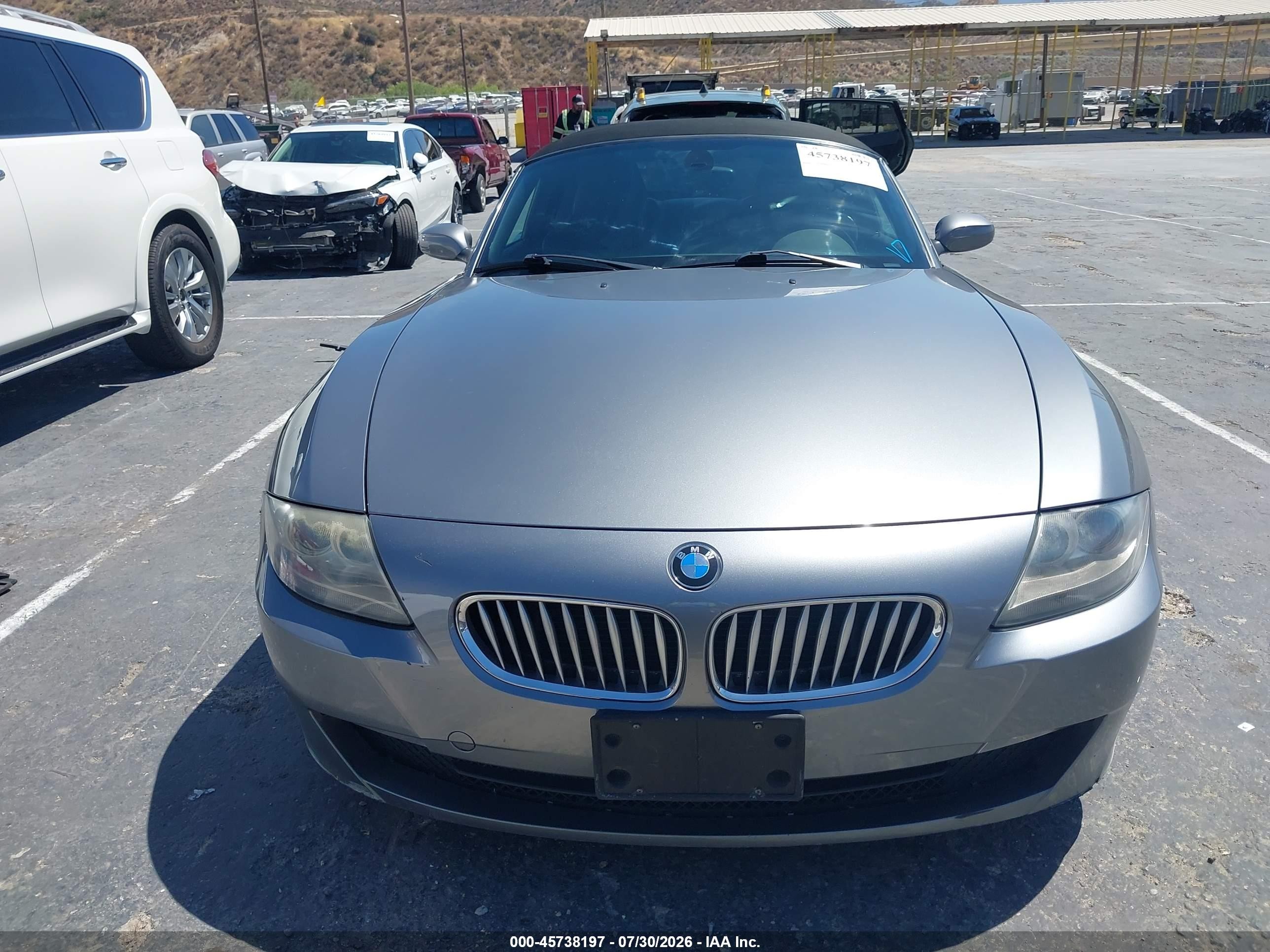2008 Bmw Z4 3.0si Gray vin: 4USBU53528LX04285