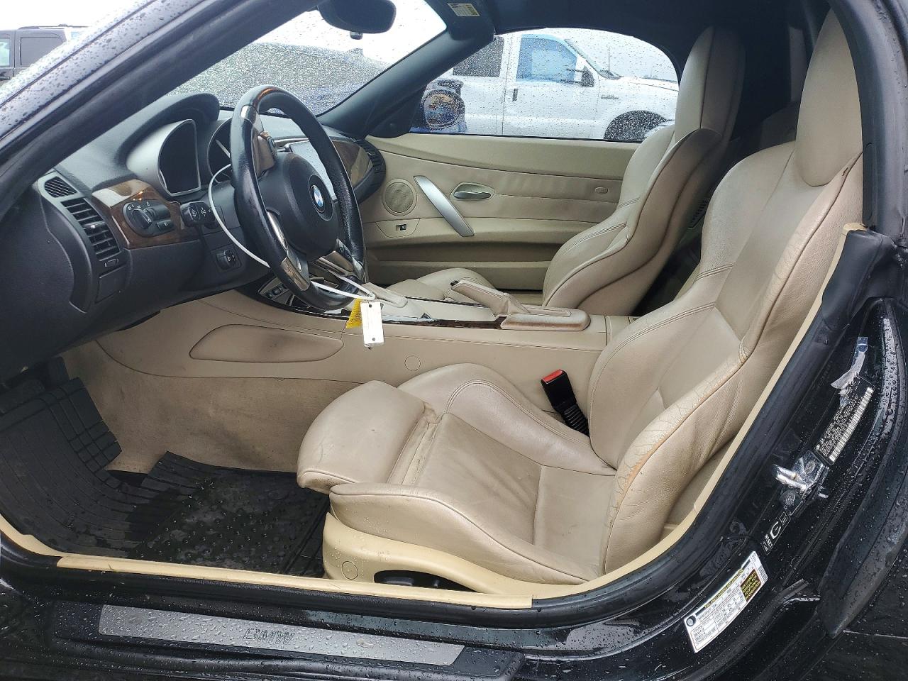 2006 Bmw Z4 3.0si Черный vin: 4USBU53546LX01174