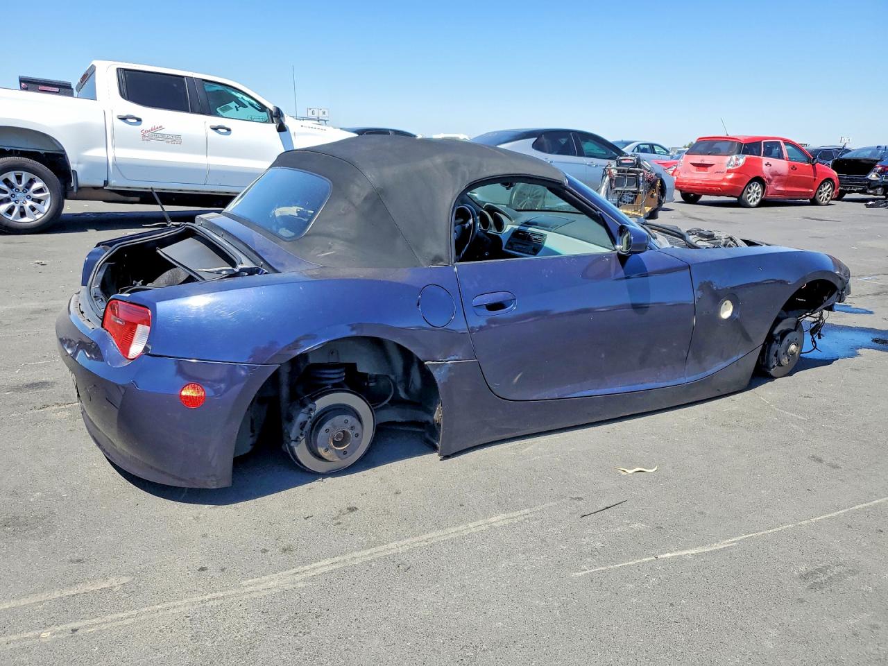 2006 Bmw Z4 3.0si Blue vin: 4USBU53566LX00480