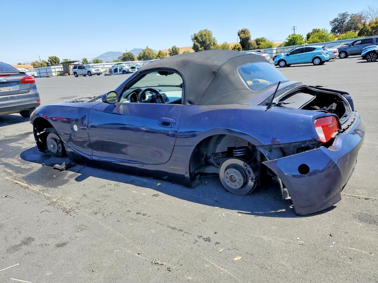 2006 Bmw Z4 3.0si Blue vin: 4USBU53566LX00480