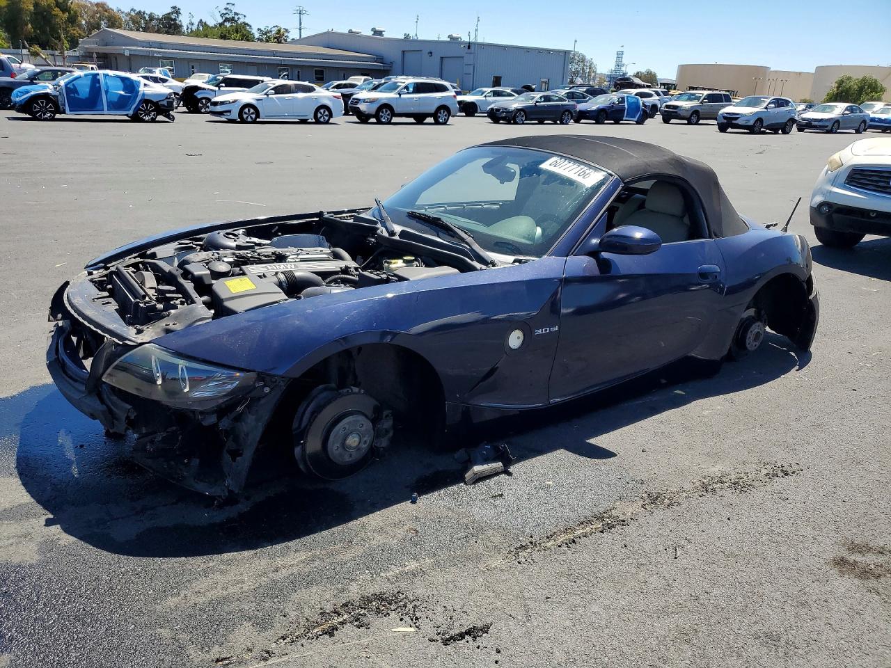 2006 Bmw Z4 3.0si Blue vin: 4USBU53566LX00480