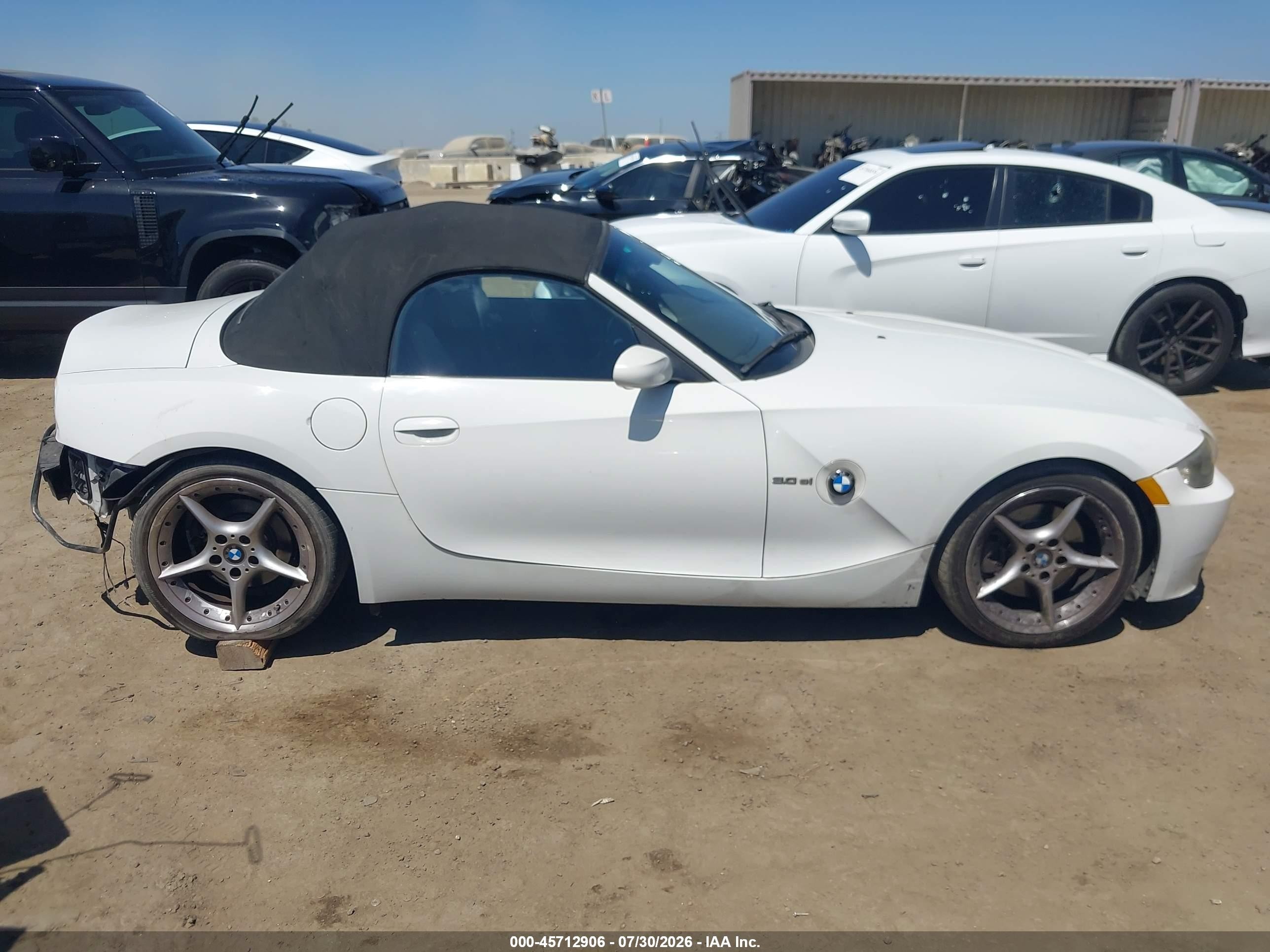 2008 Bmw Z4 3.0si White vin: 4USBU53568LW93503