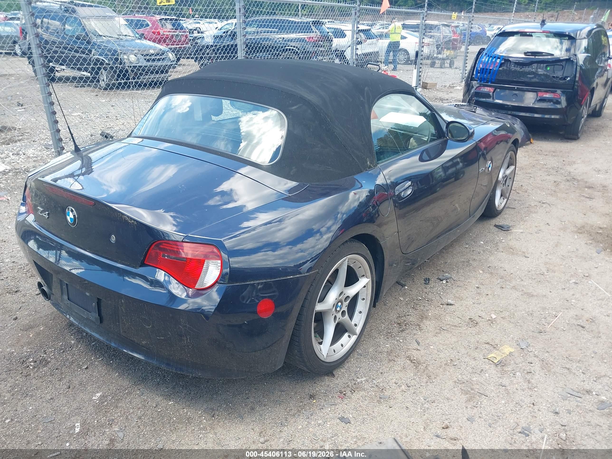 2007 Bmw Z4 3.0si Navy vin: 4USBU53577LW92469