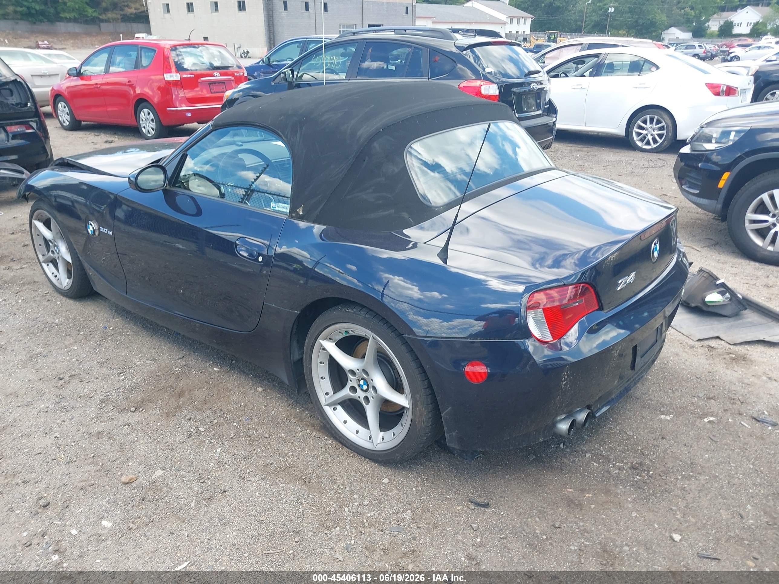 2007 Bmw Z4 3.0si Navy vin: 4USBU53577LW92469
