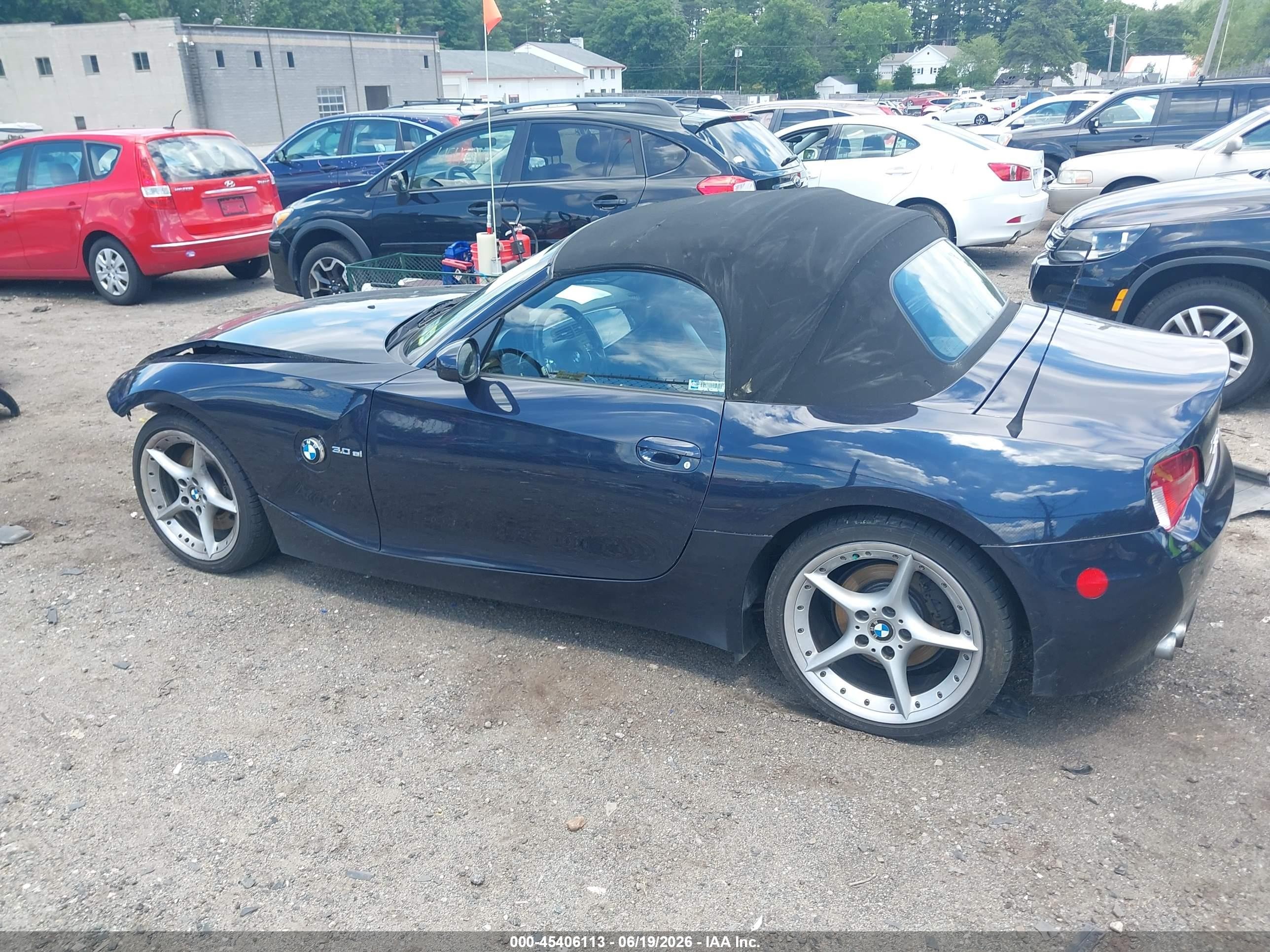 2007 Bmw Z4 3.0si Navy vin: 4USBU53577LW92469