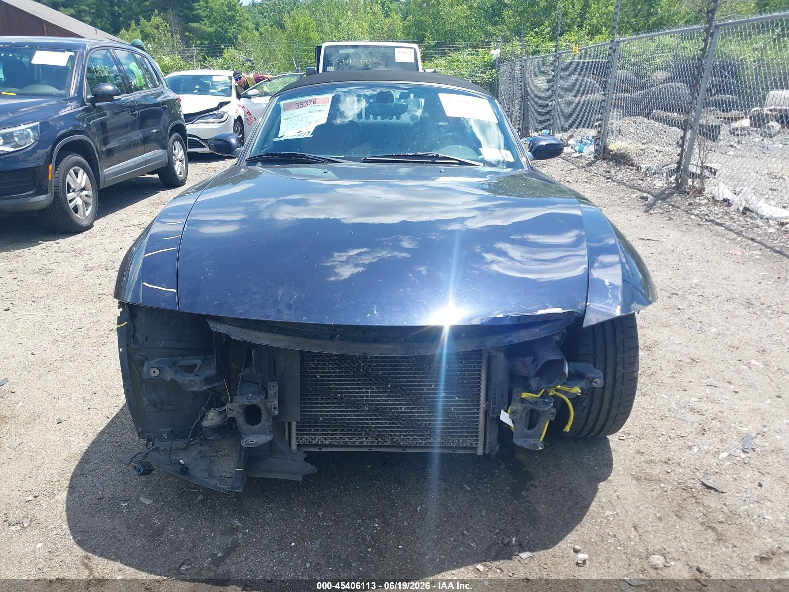 2007 Bmw Z4 3.0si Navy vin: 4USBU53577LW92469