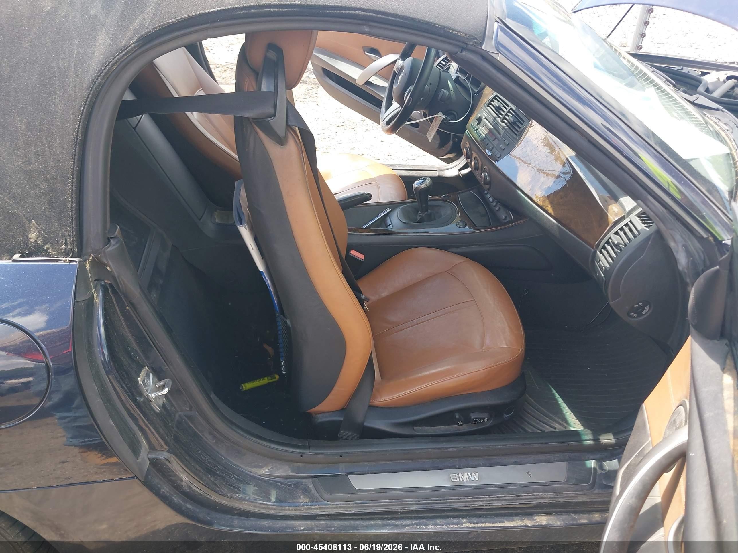 2007 Bmw Z4 3.0si Navy vin: 4USBU53577LW92469
