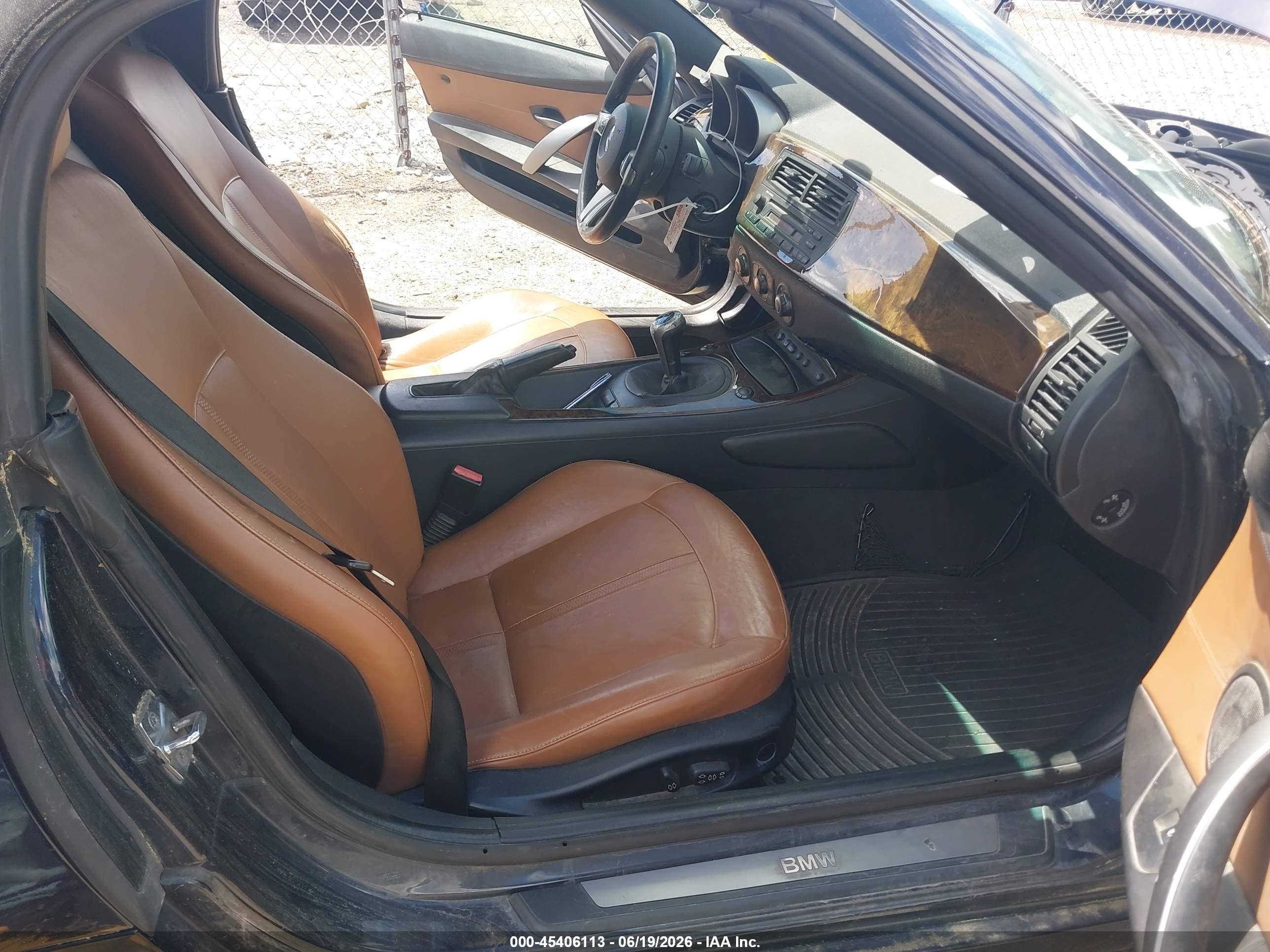 2007 Bmw Z4 3.0si Navy vin: 4USBU53577LW92469
