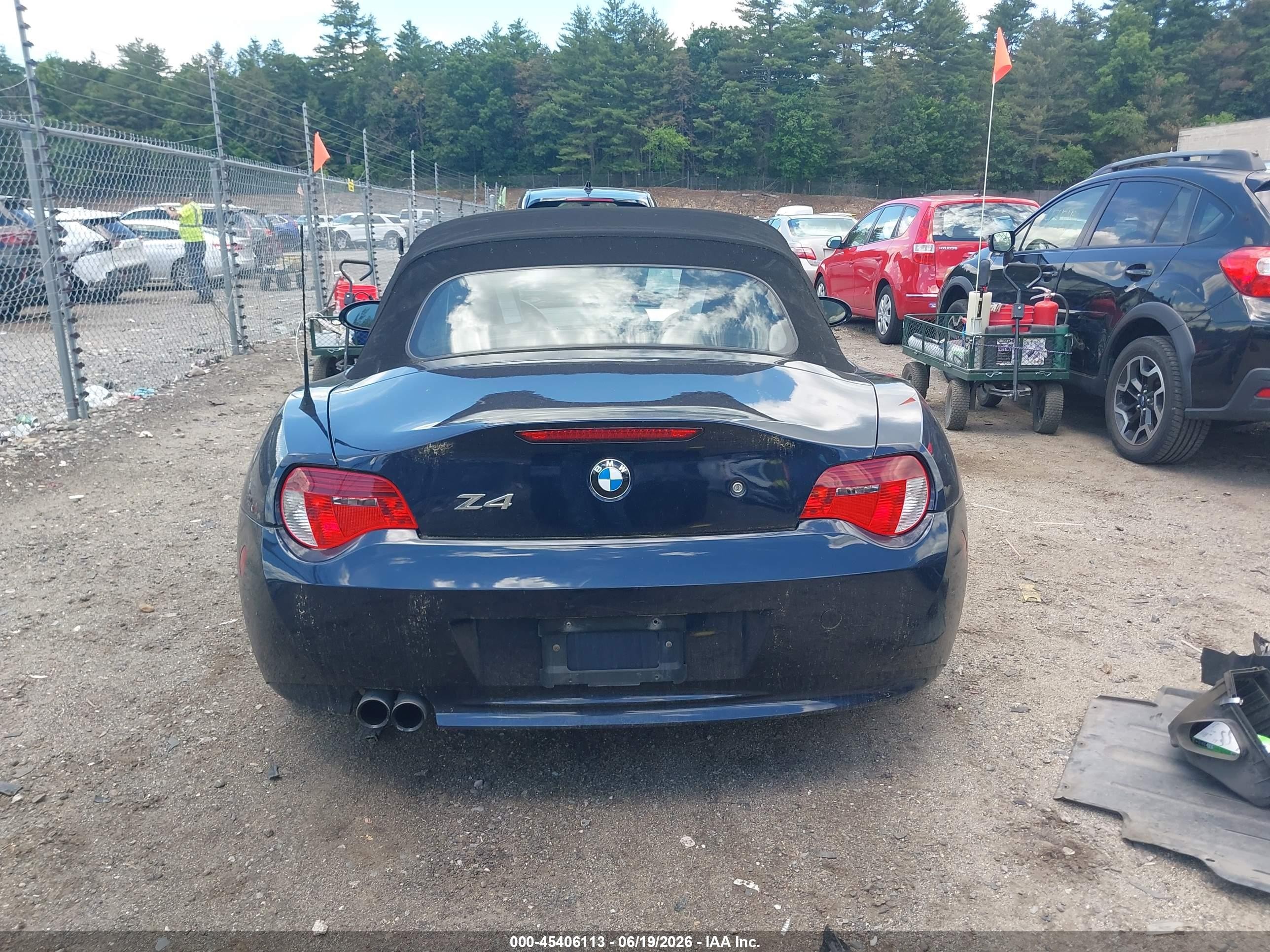 2007 Bmw Z4 3.0si Navy vin: 4USBU53577LW92469
