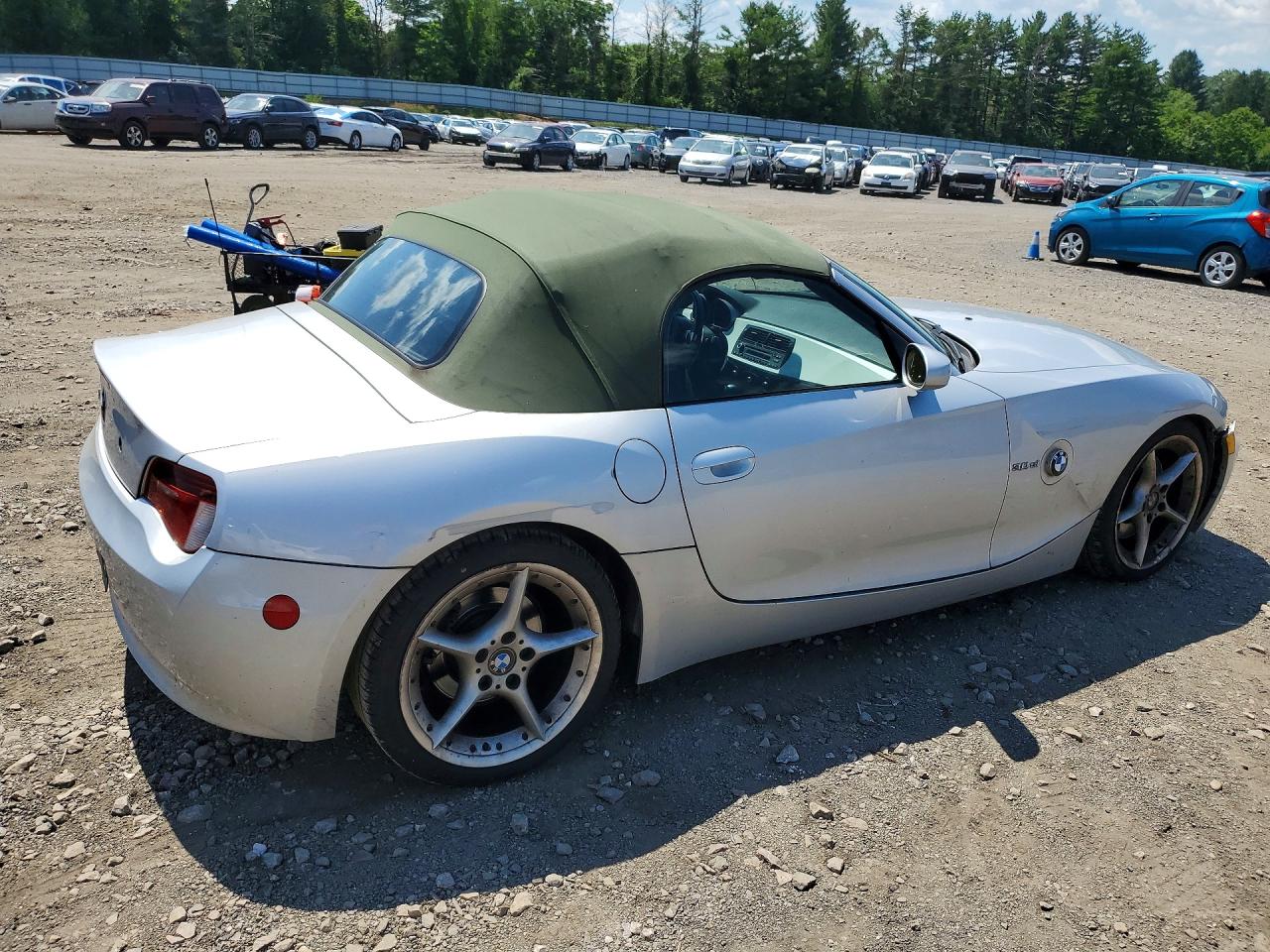 2006 Bmw Z4 3.0si Silver vin: 4USBU53586LX00514