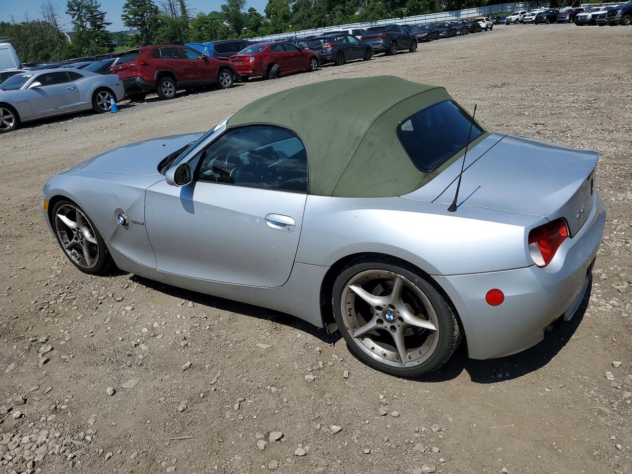 2006 Bmw Z4 3.0si Silver vin: 4USBU53586LX00514