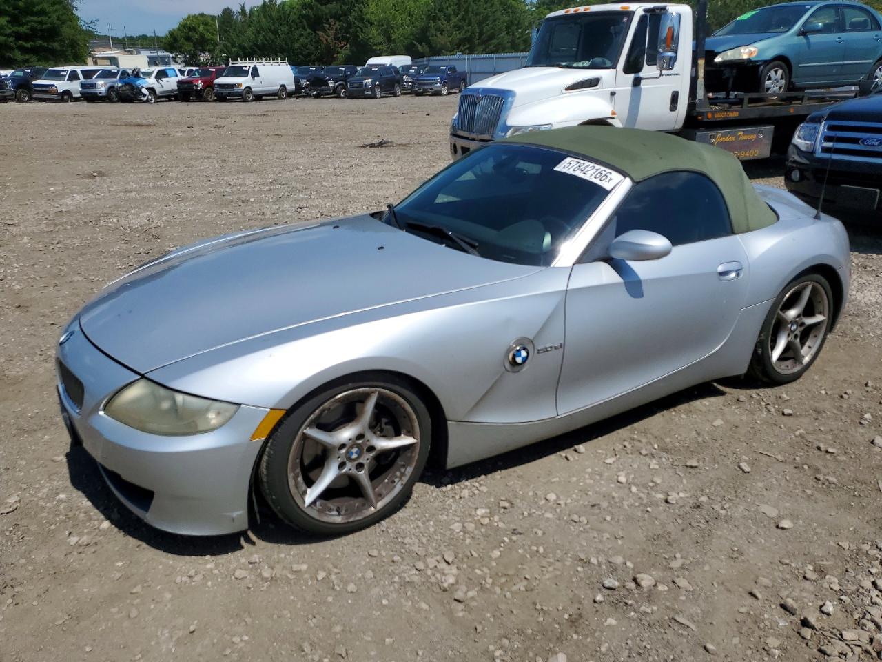 2006 Bmw Z4 3.0si Silver vin: 4USBU53586LX00514