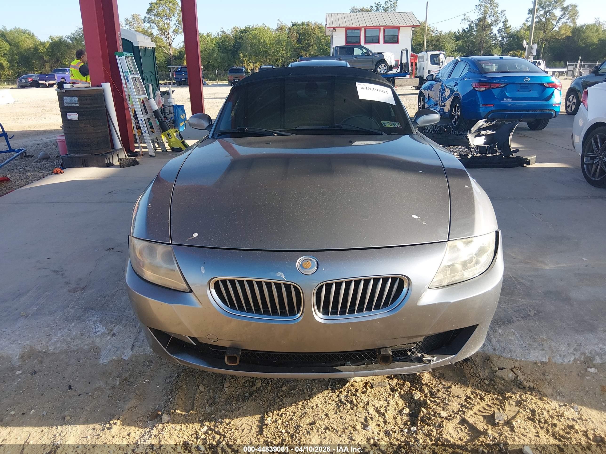 2007 Bmw Z4 3.0si Серый vin: 4USBU53597LW92974