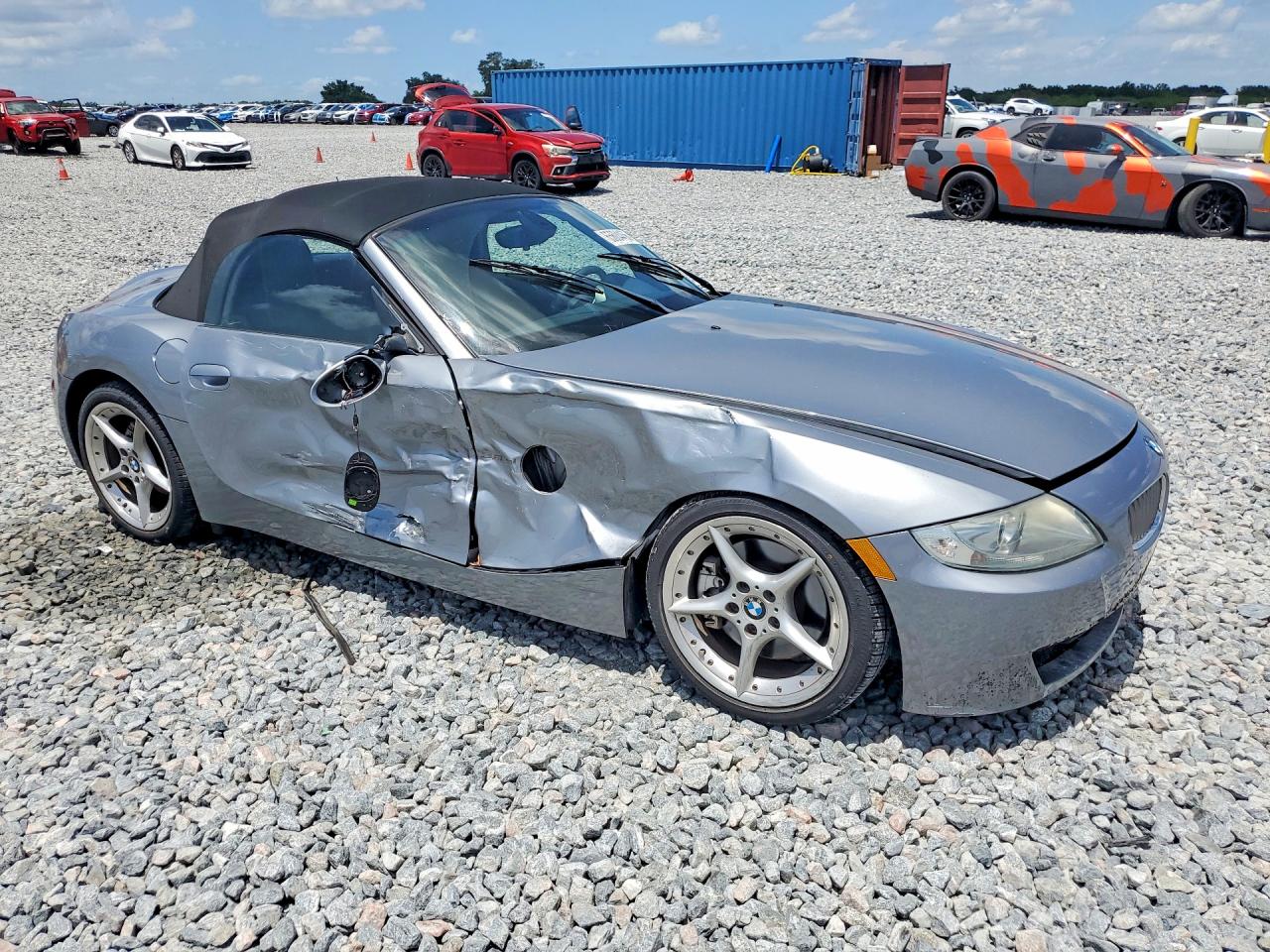 2007 Bmw Z4 3.0si Silver vin: 4USBU53597LX03472