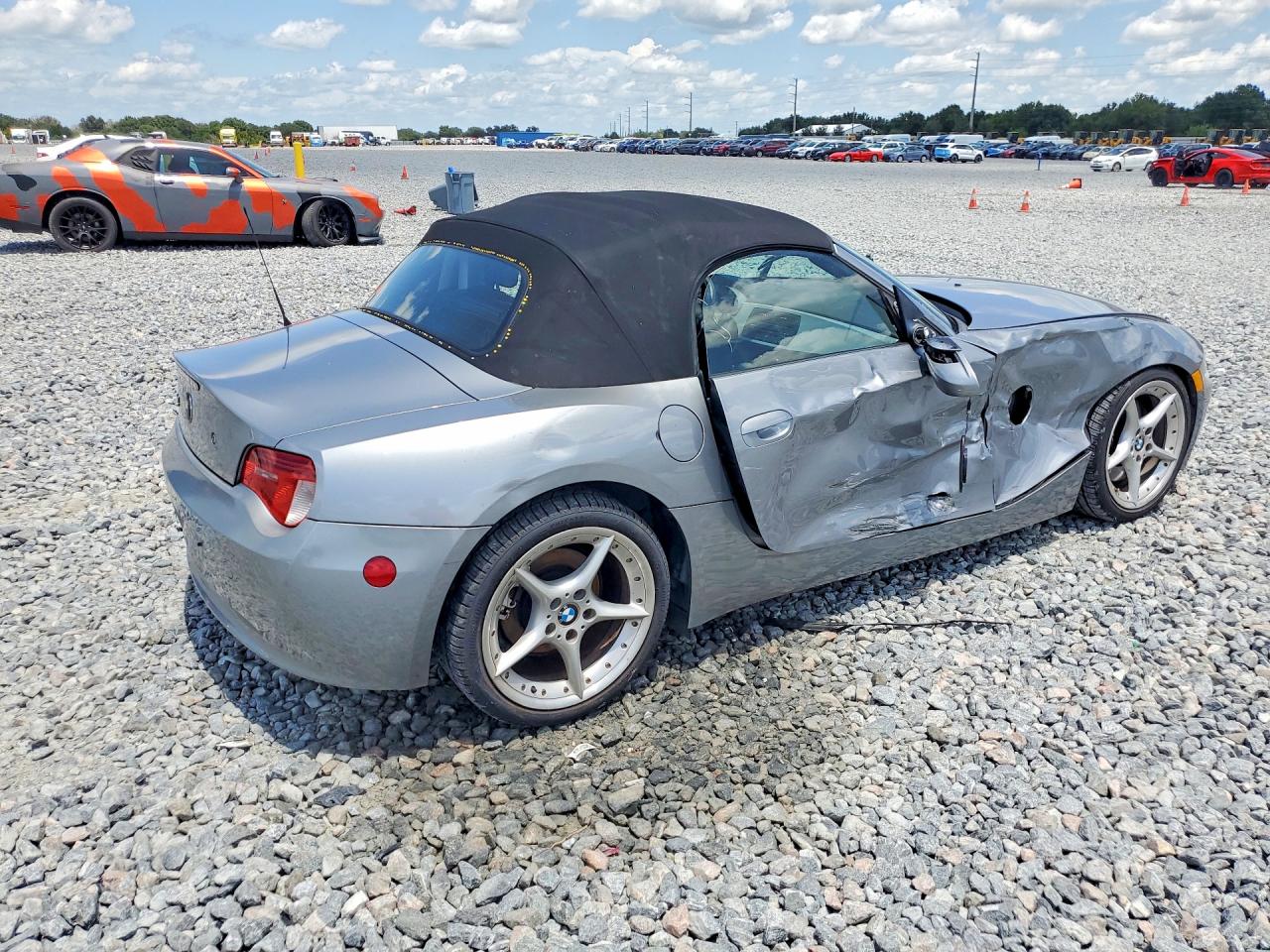2007 Bmw Z4 3.0si Silver vin: 4USBU53597LX03472