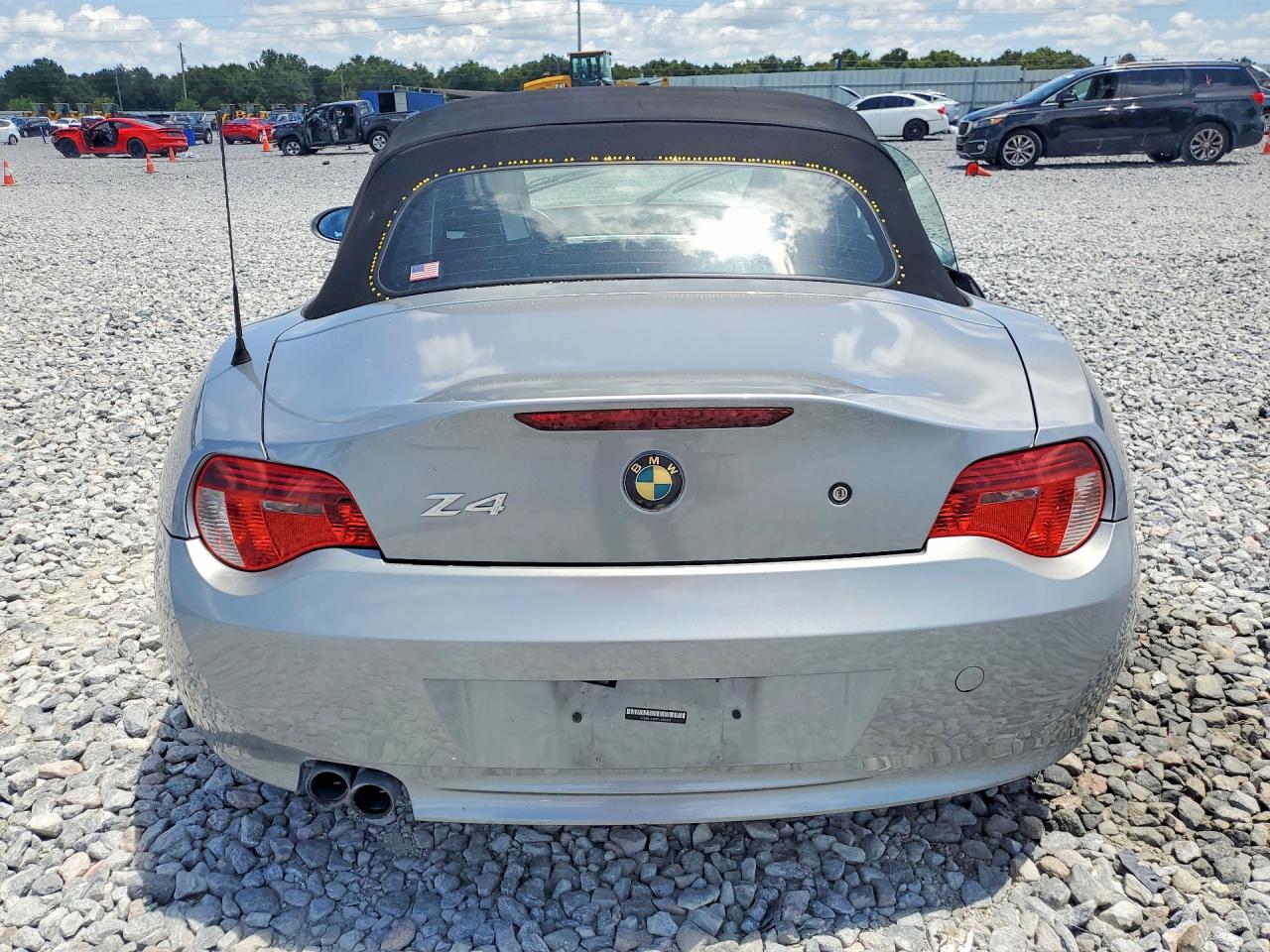 2007 Bmw Z4 3.0si Silver vin: 4USBU53597LX03472