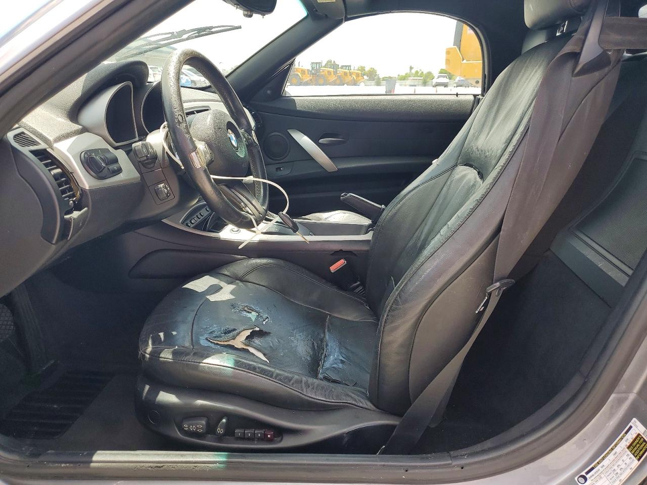 2007 Bmw Z4 3.0si Silver vin: 4USBU53597LX03472