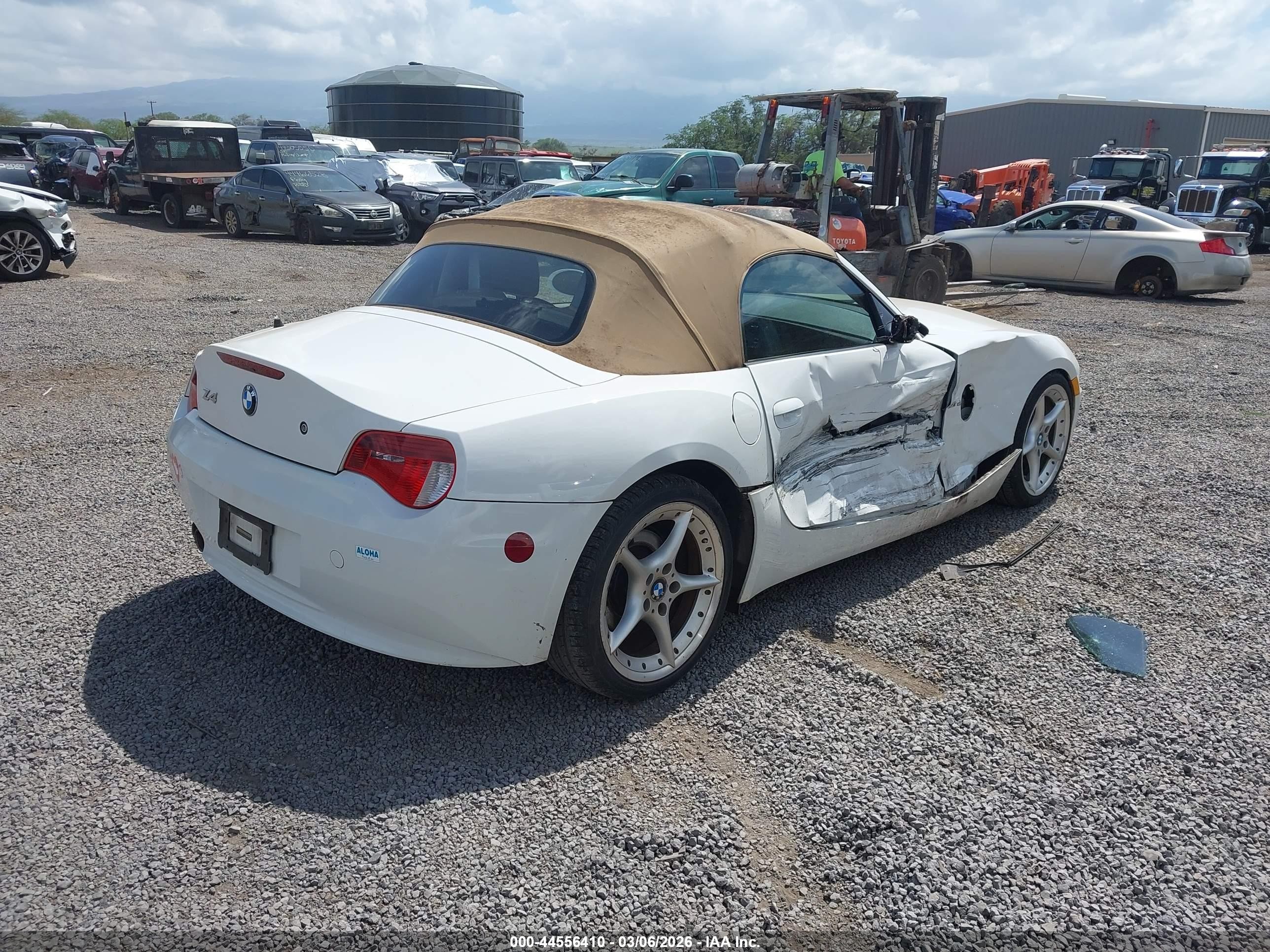 2008 Bmw Z4 3.0si White vin: 4USBU53598LX04526