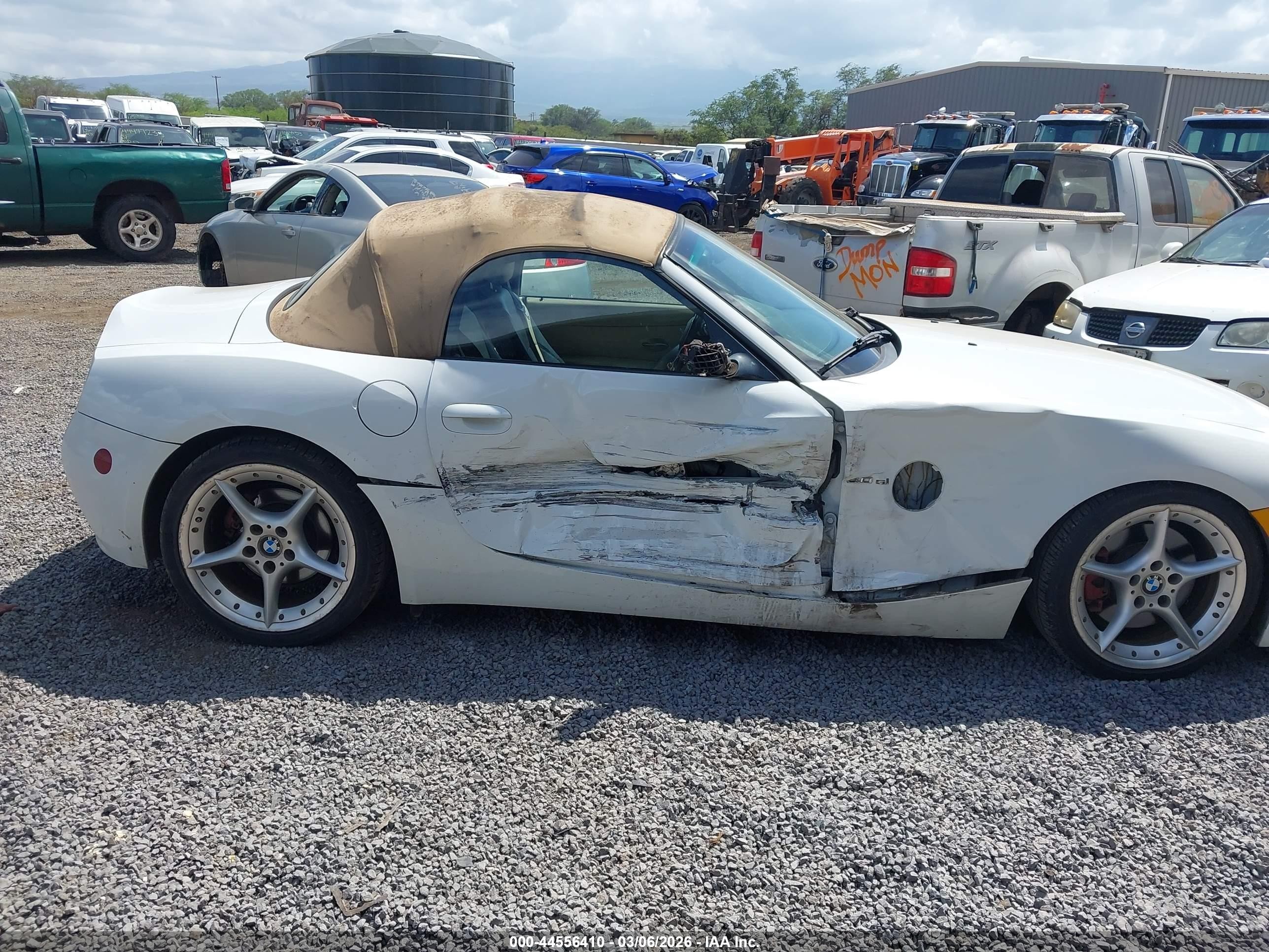2008 Bmw Z4 3.0si White vin: 4USBU53598LX04526